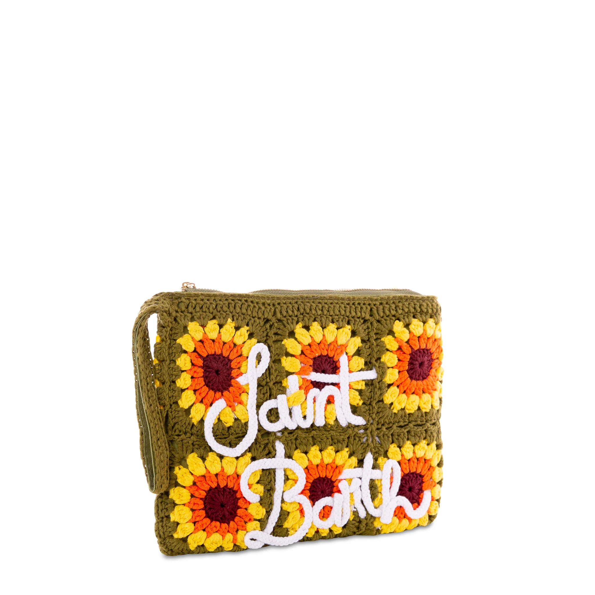 Pouch Parisienne all'uncinetto con ricamo girasole - Image 3