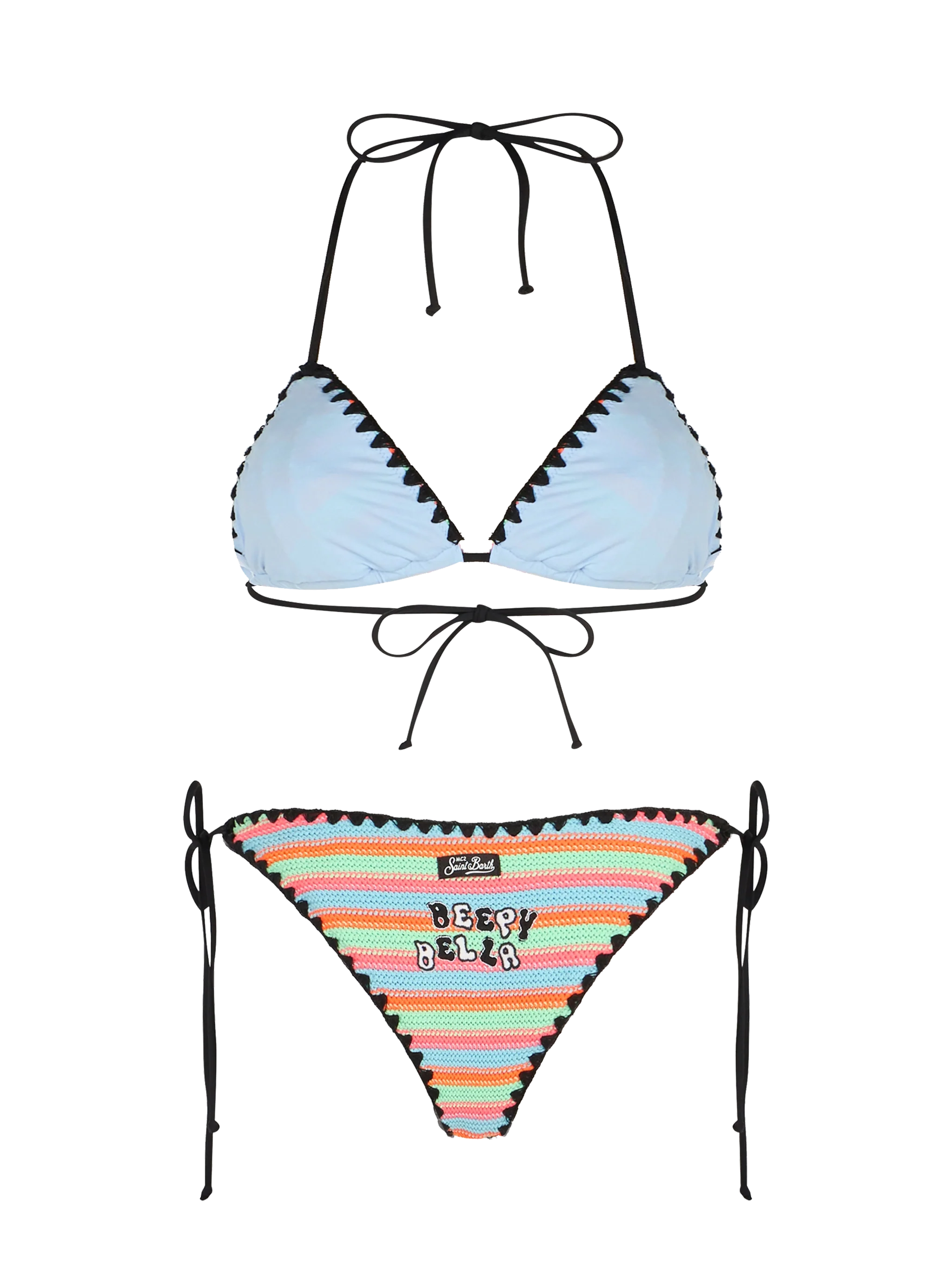 Bikini a triangolo all'uncinetto da donna Maleah con patch | BEEPY BELLA SPECIAL EDITION - Image 3