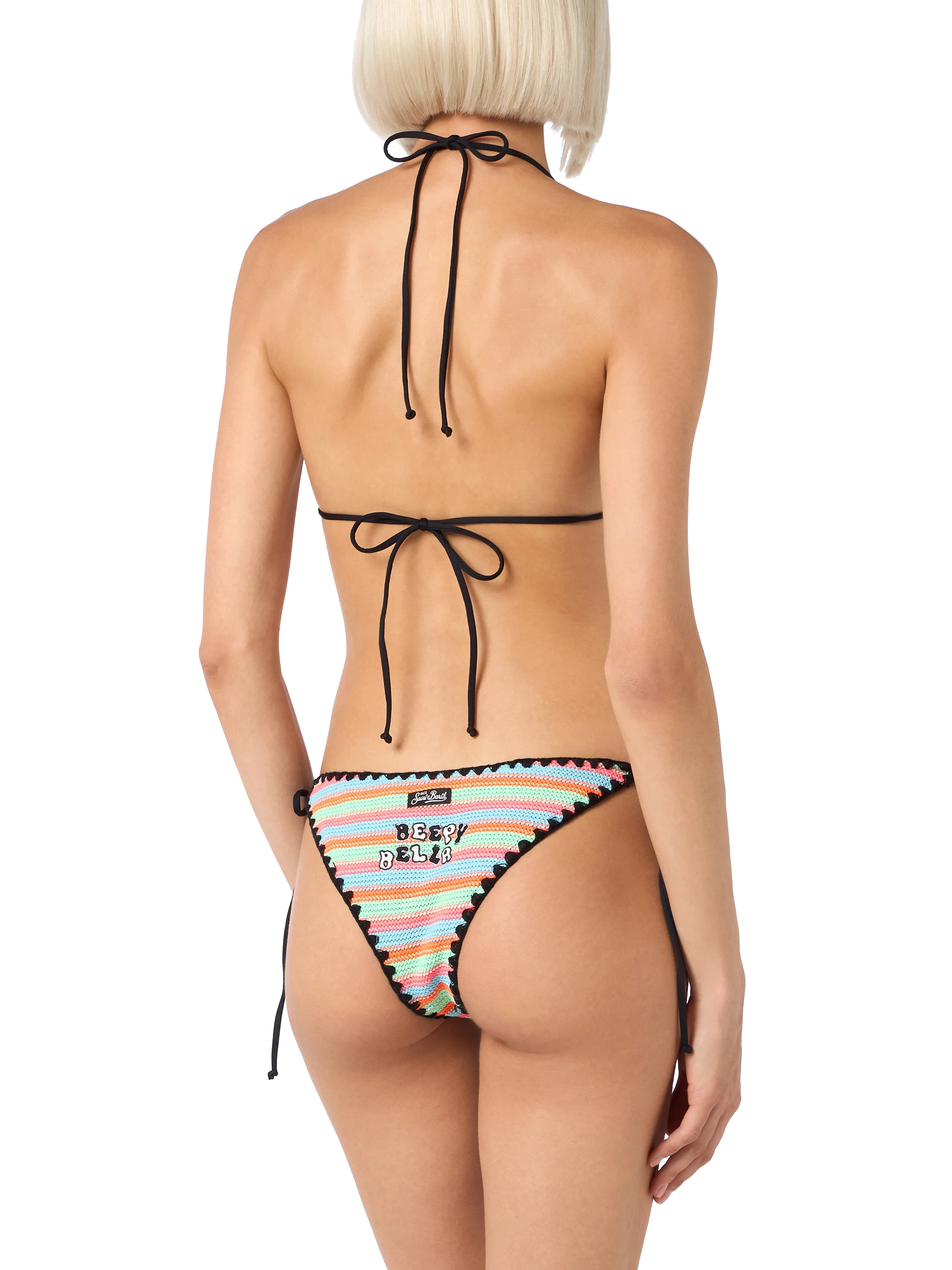 Bikini a triangolo all'uncinetto da donna Maleah con patch | BEEPY BELLA SPECIAL EDITION - Image 4