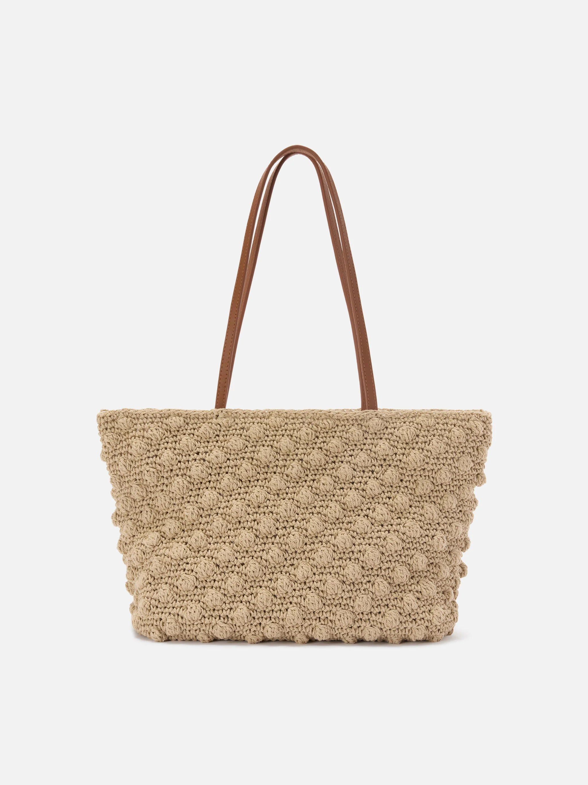 Borsa Tote Crochet medium con logo ricamato - Image 3