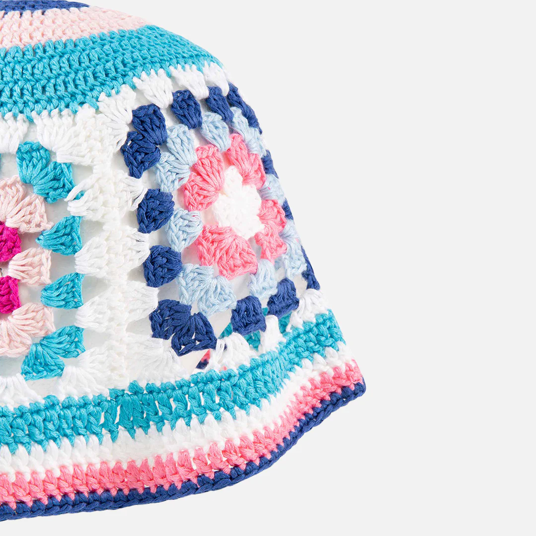 Cappello cloche crochet multicolor - Image 2