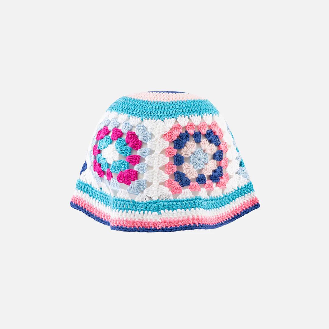 Cappello cloche crochet multicolor - Image 3
