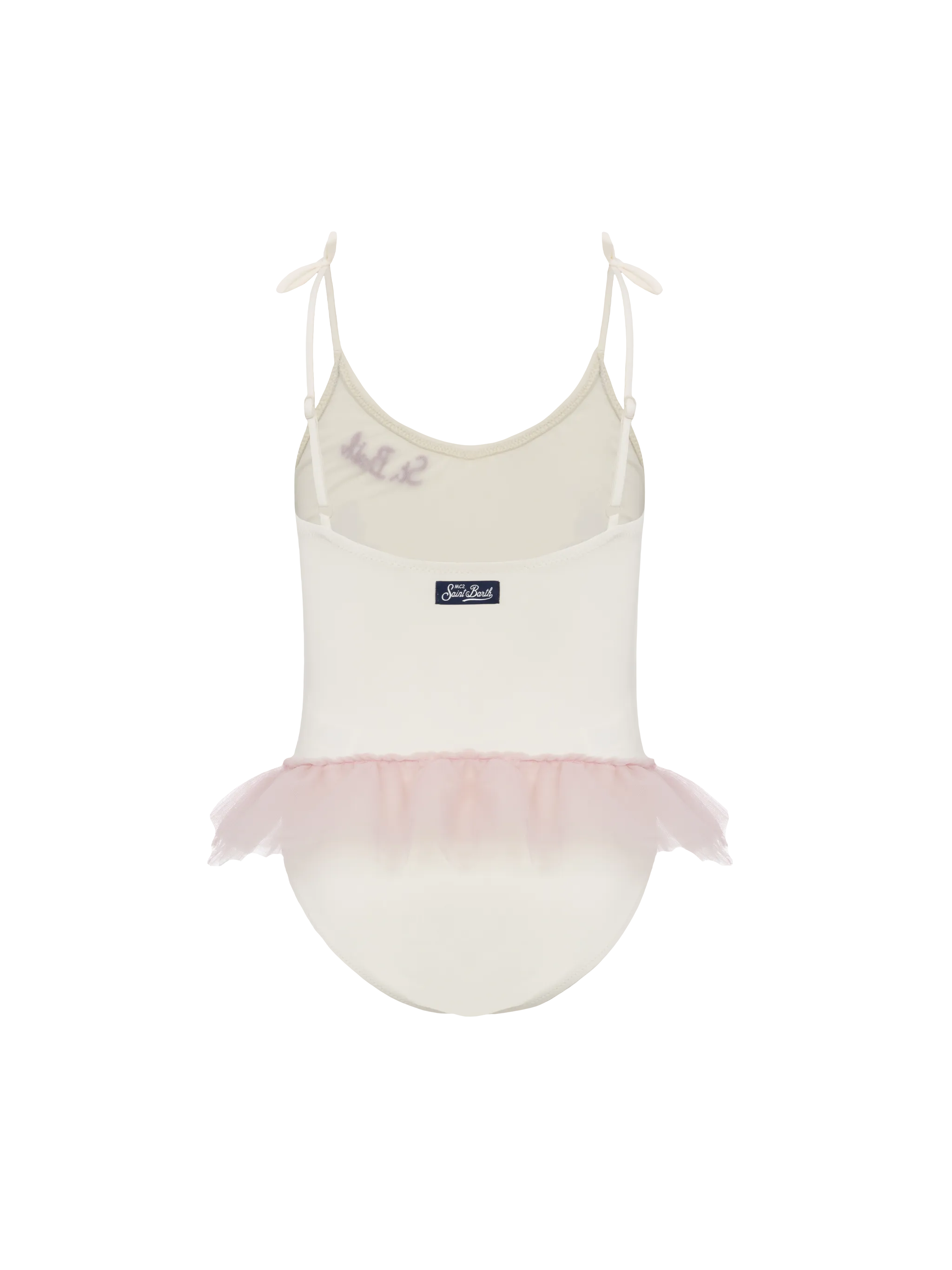Costume intero Dancer con balza in tulle e fiocchi glitterati - Image 2