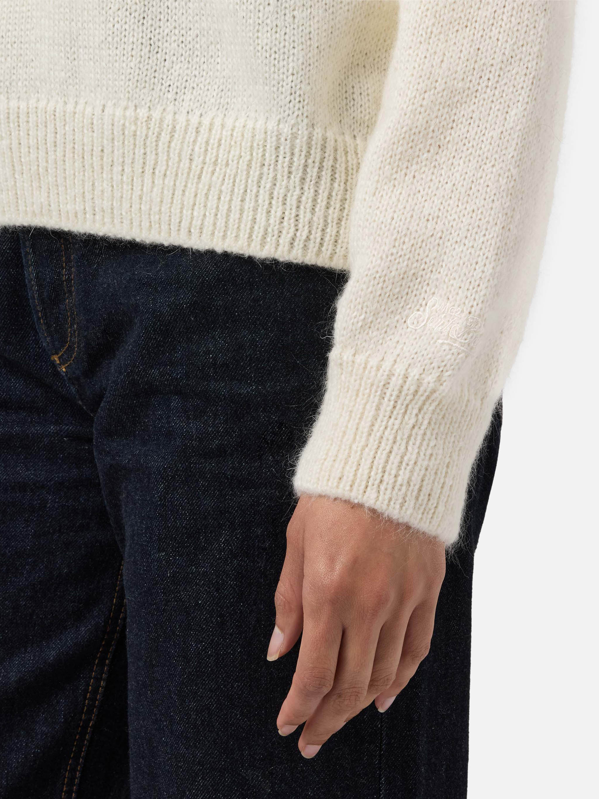 Maglione Danya in misto alpaca bianco con jacquard St. Moritz - Image 5