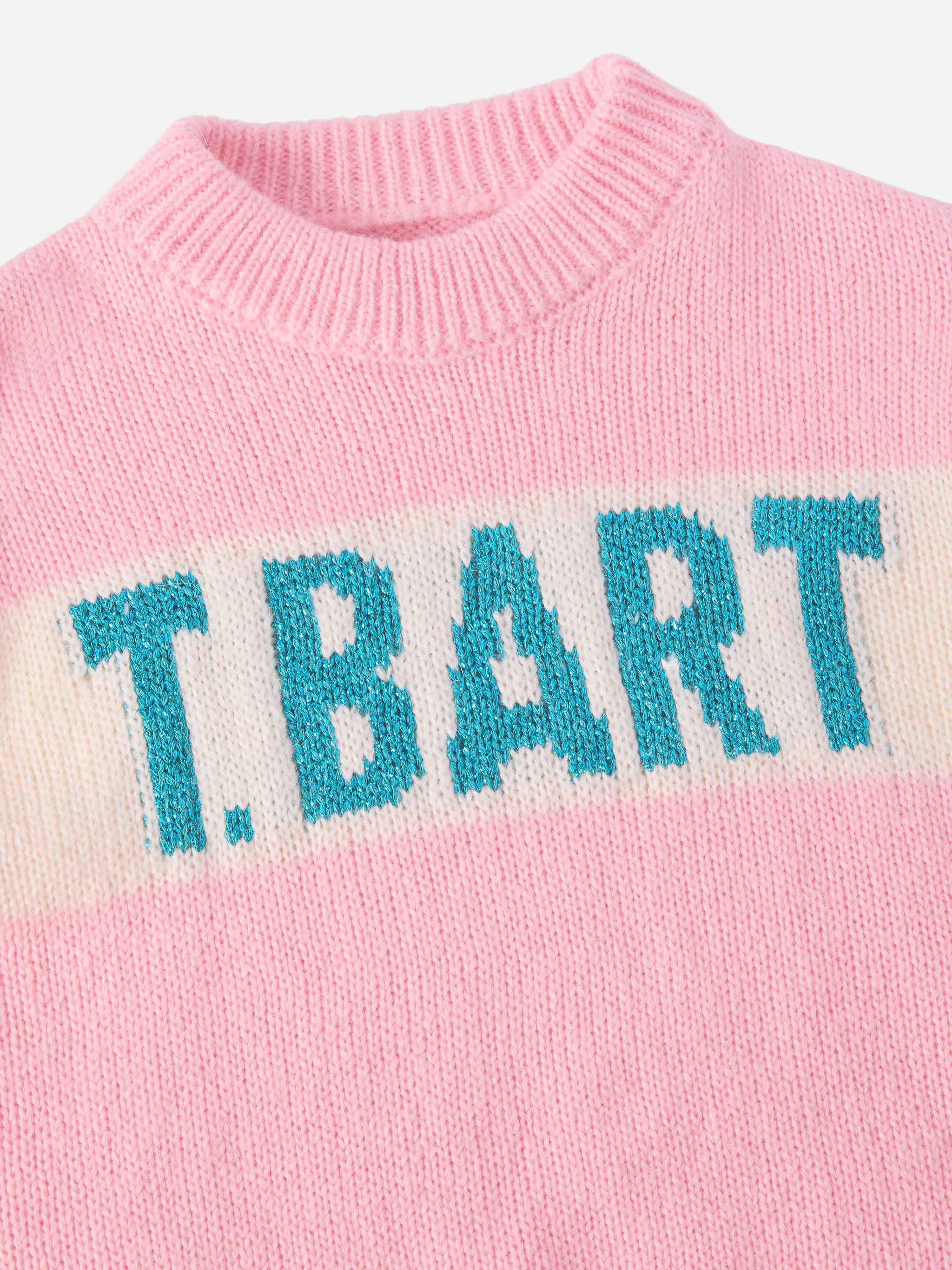 Maglione  Danya Jr in misto alpaca con jacquard lurex St. Barth  - Image 2