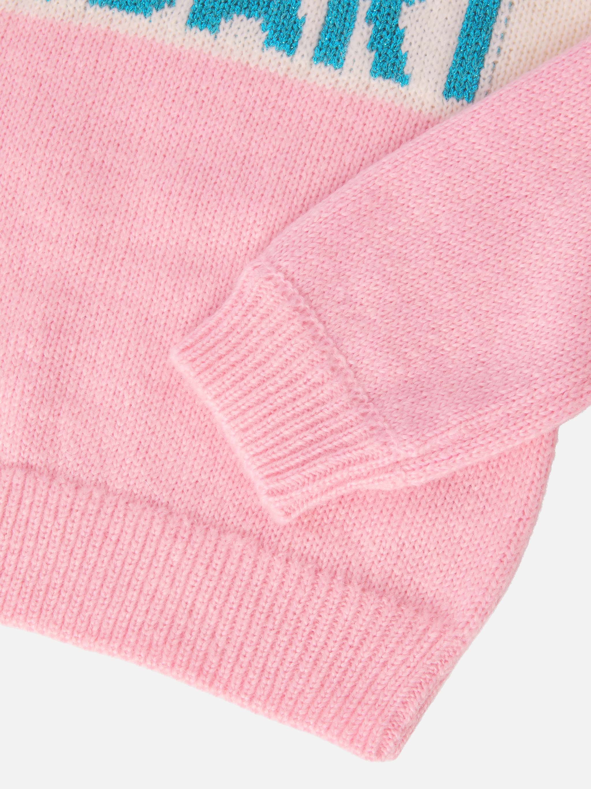 Maglione  Danya Jr in misto alpaca con jacquard lurex St. Barth  - Image 3