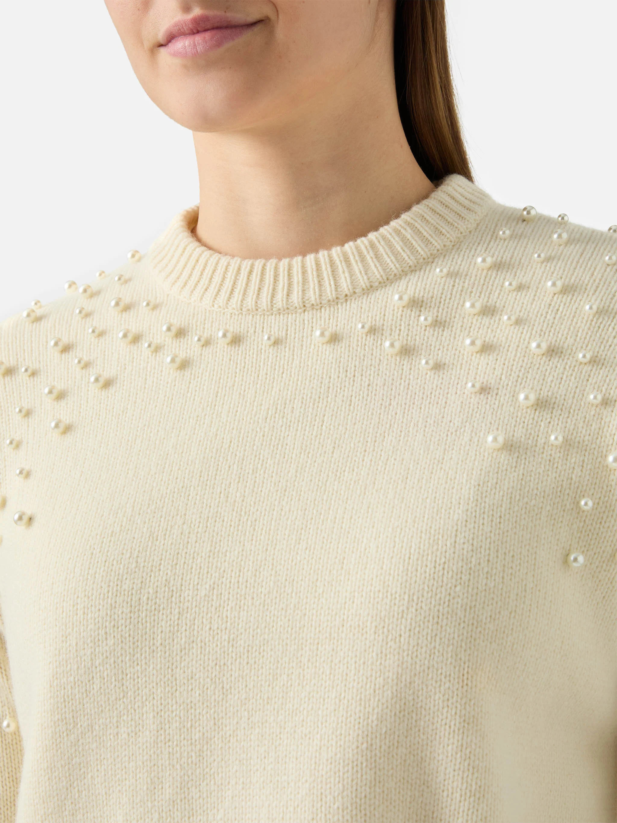 Maglione Danya in misto lana con applicazione perle - Image 2