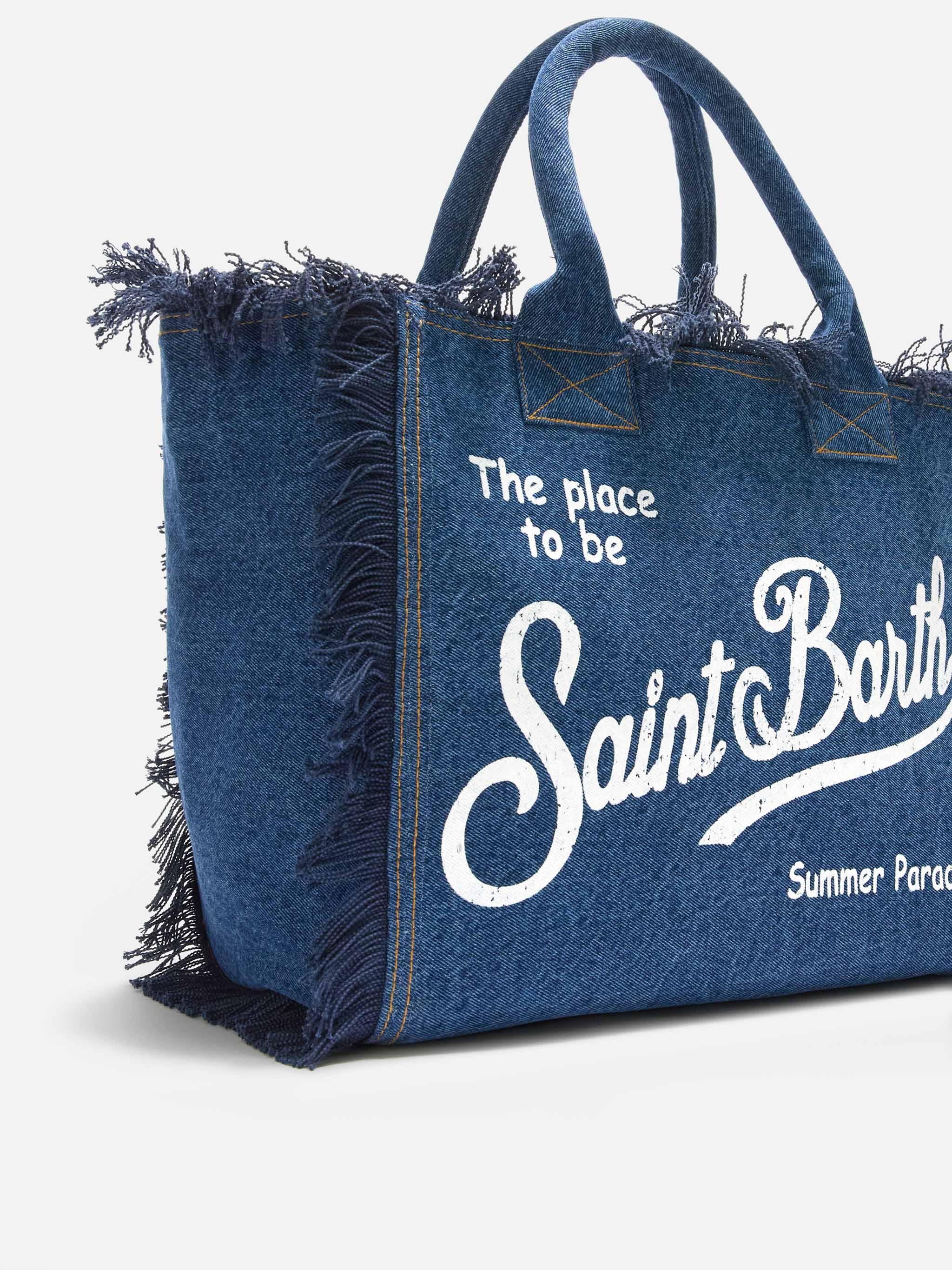 Borsa Vanity regular in denim lavaggio scuro - Image 3