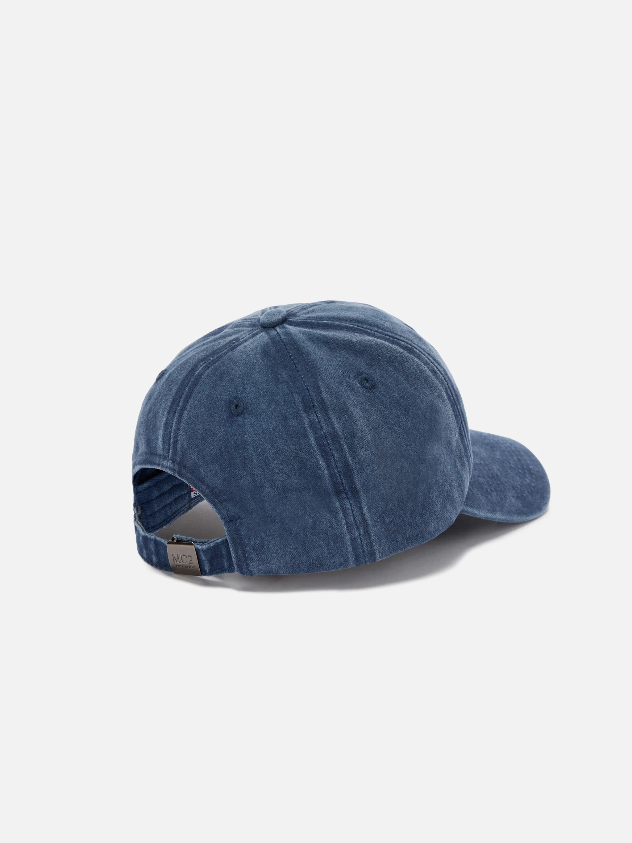 Cappellino Davis con visiera in cotone blu e ricamo | Special Edition - Image 3