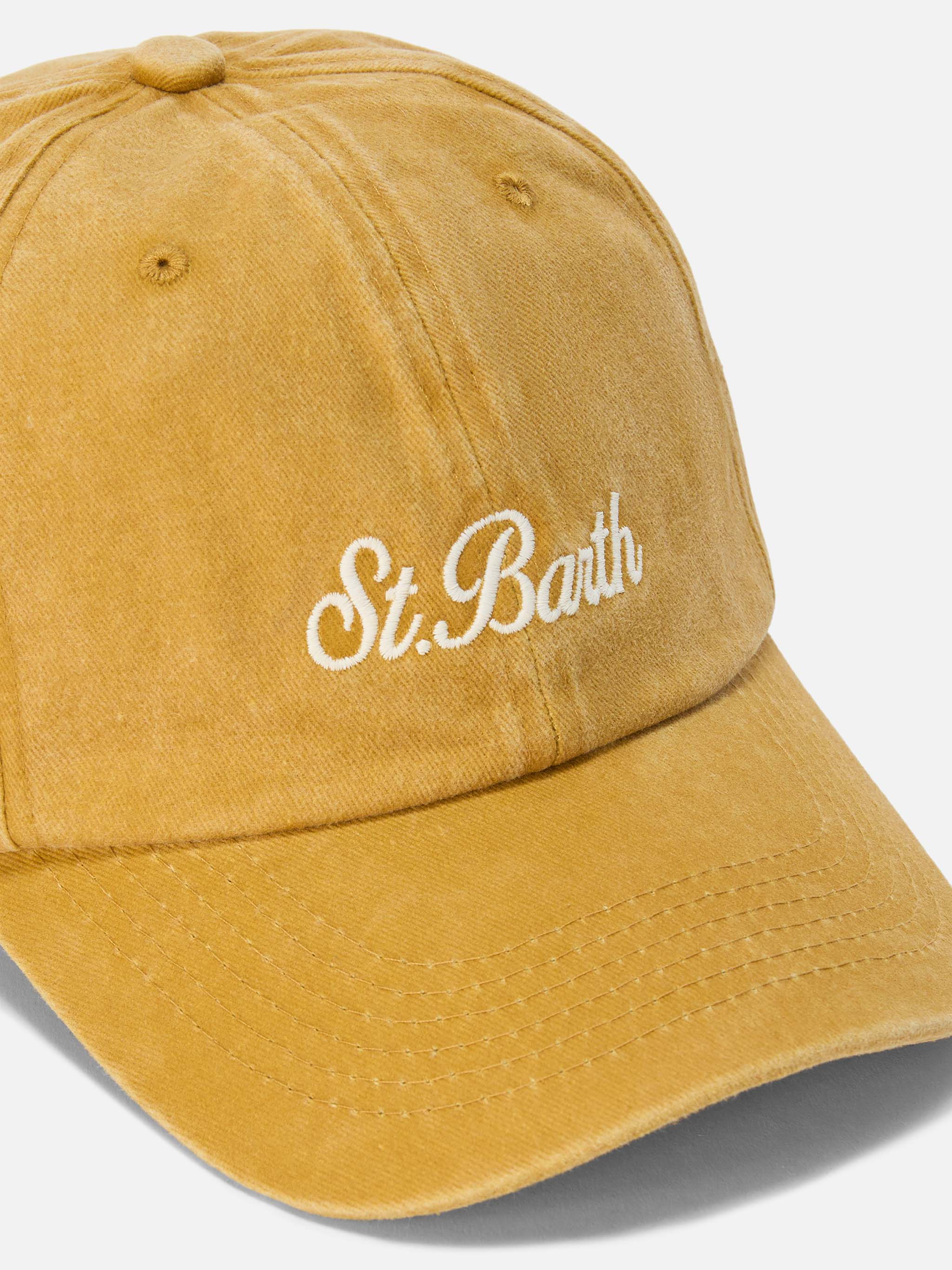 Cappellino Davis in giallo ocra con ricamo Saint Barth - Image 2
