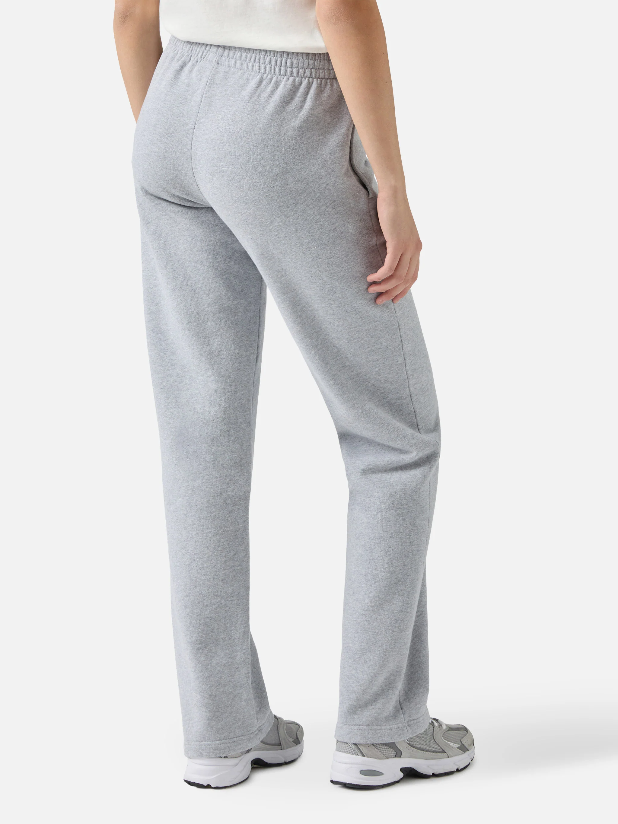 Joggers fondo dritto Deena grigio melange - Image 3