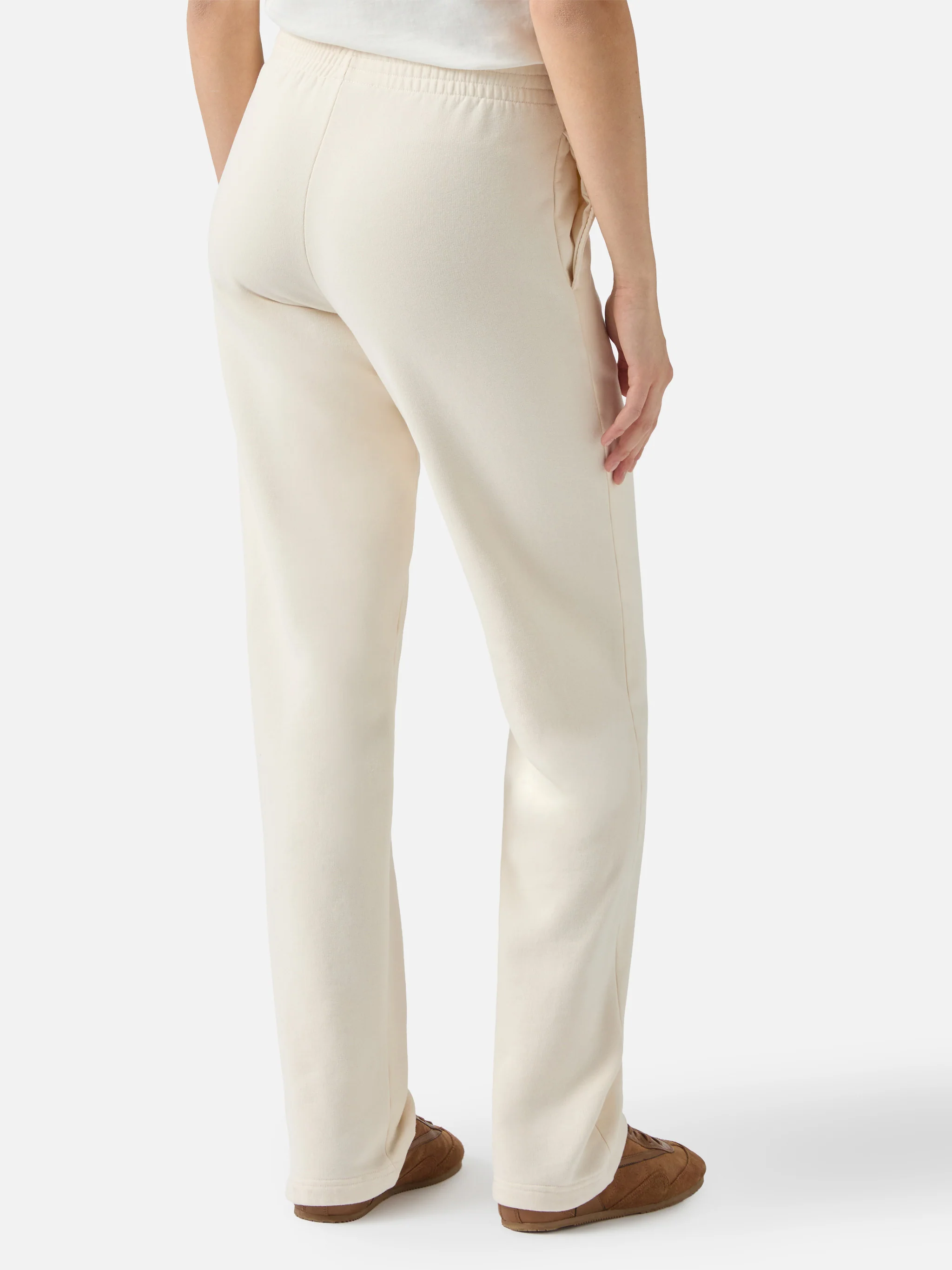 Joggers fondo dritto Deena in bianco - Image 2