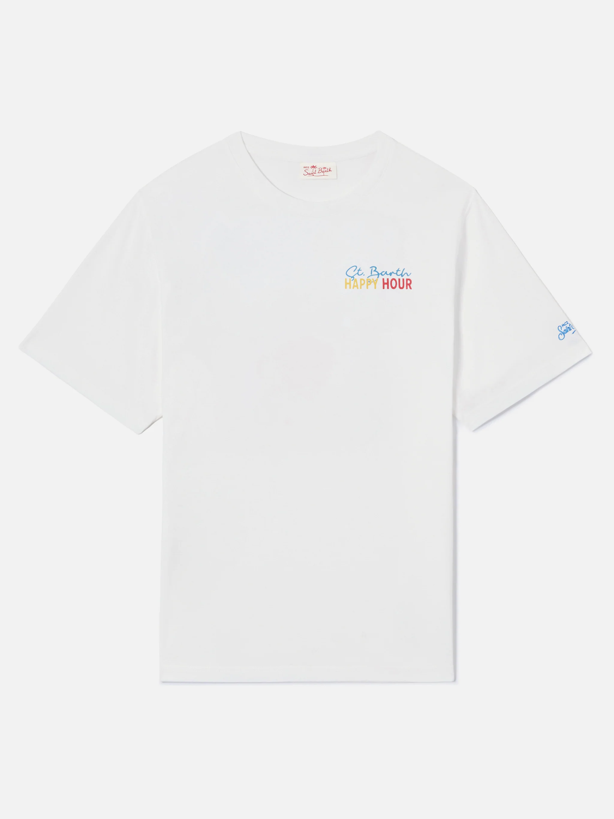 T-shirt Delmar con stampa St. Barth Happy Hour e maxi grafica sul retro - Image 5