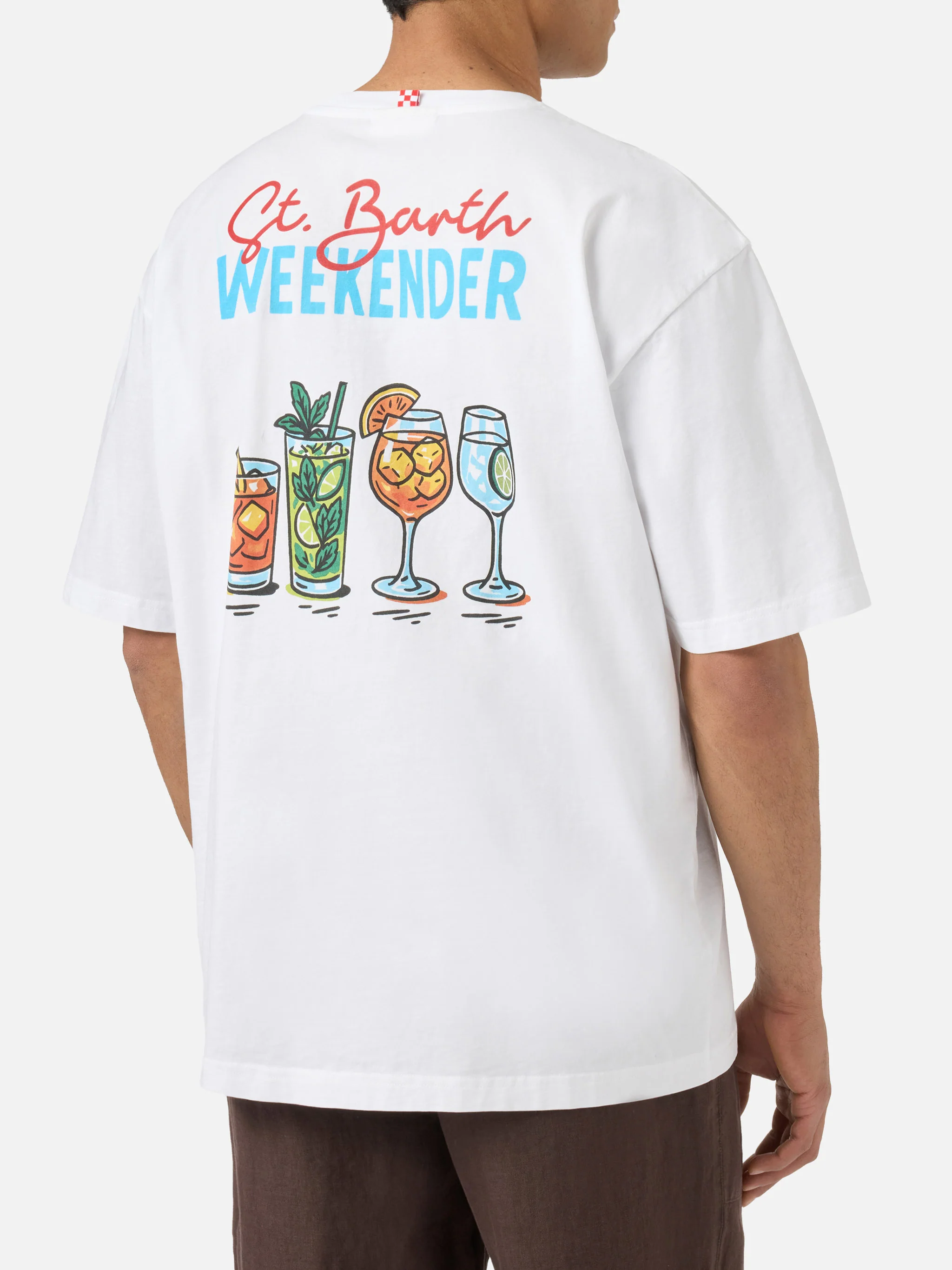 T-shirt Delmar con stampa St. Barth Weekender e maxi grafica sul retro - Image 4