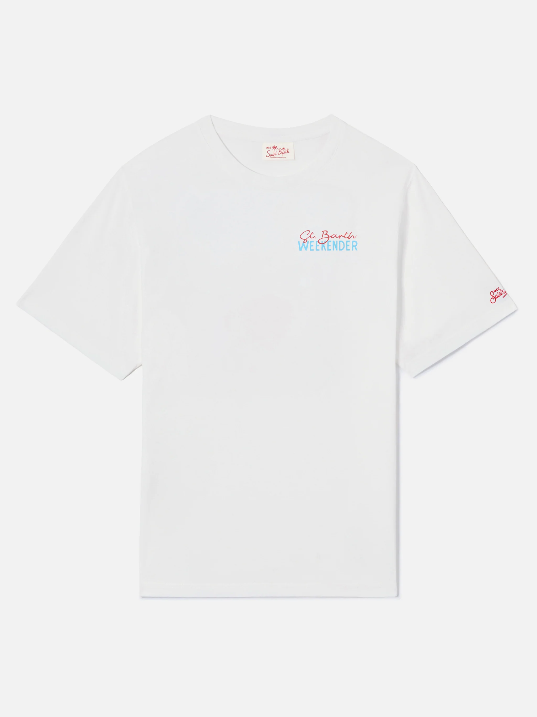 T-shirt Delmar con stampa St. Barth Weekender e maxi grafica sul retro - Image 5