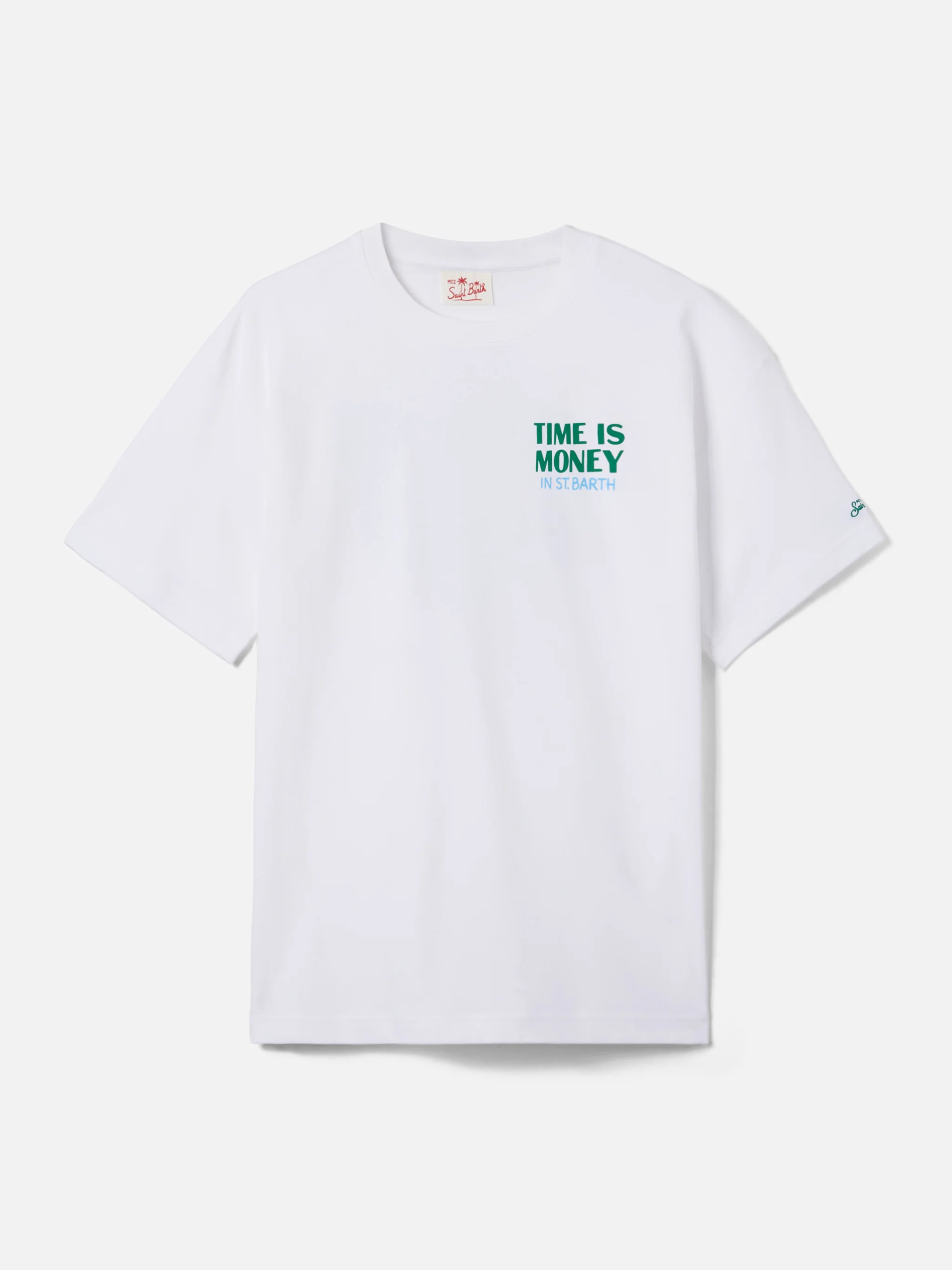 T-shirt Delmar con stampa Time Is Money e maxi grafica sul retro - Image 5