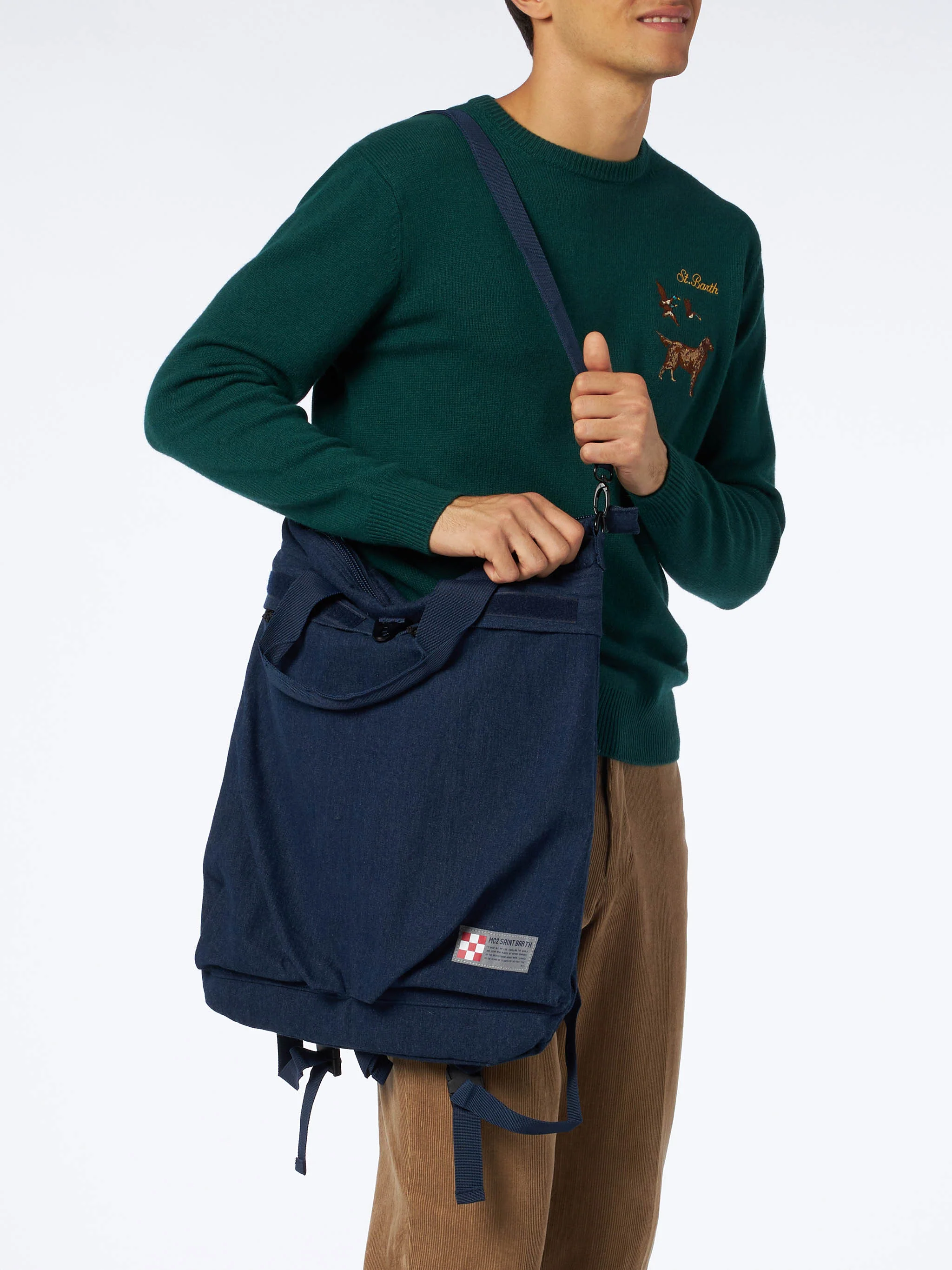 Zaino in tela di jeans - Image 6