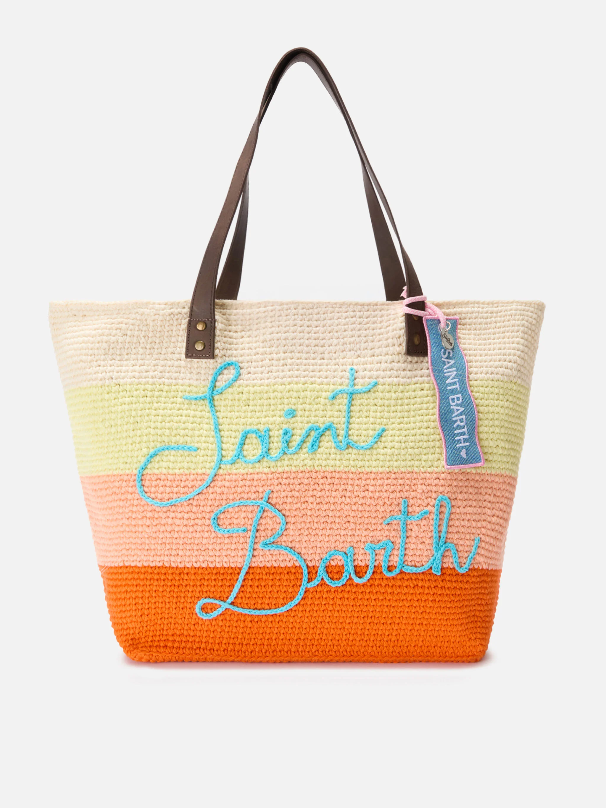Tag Wave in denim con logo Saint Barth - Image 2