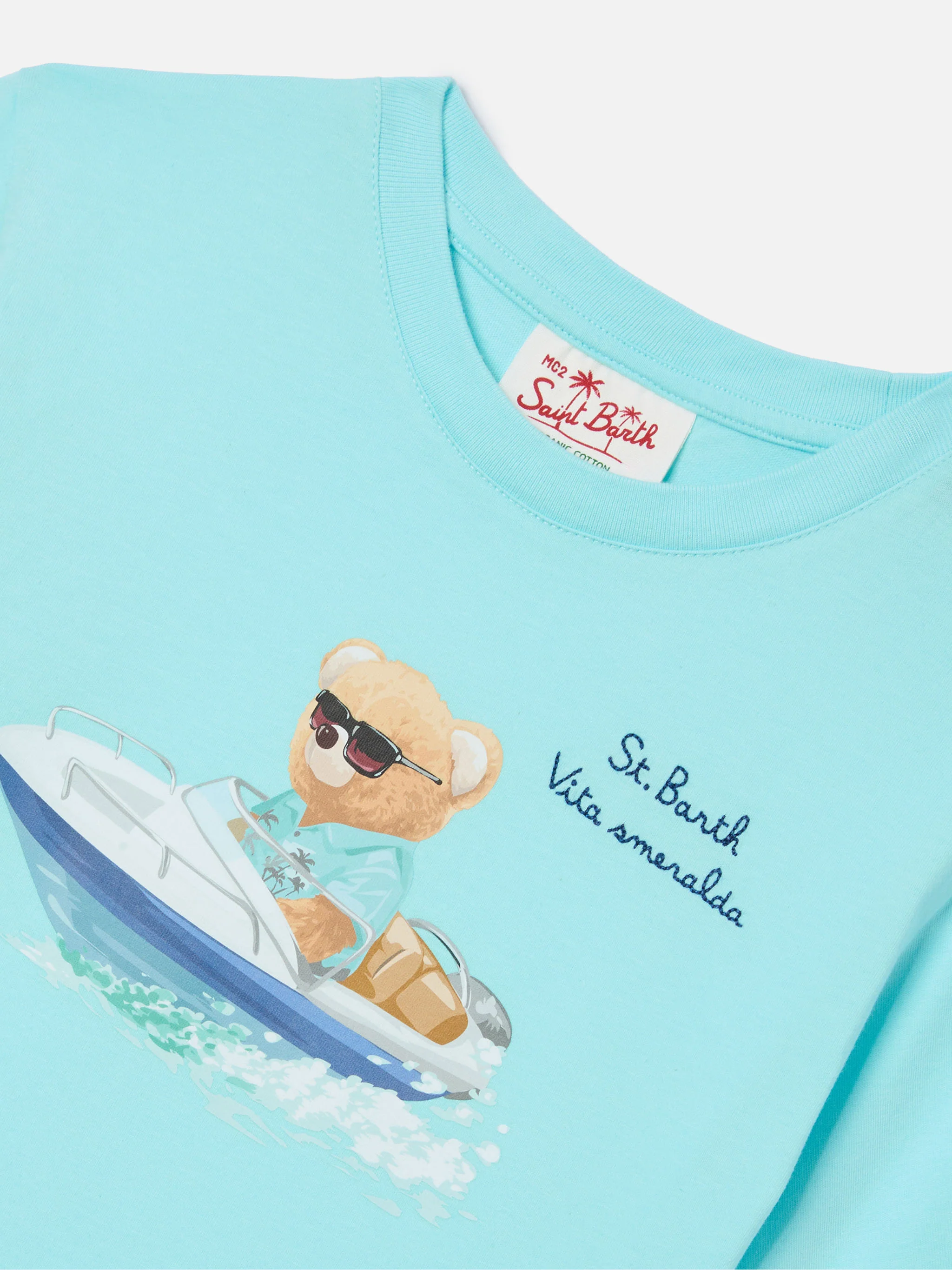 T-shirt Denver Jr con ricamo Vita Smeralda - Image 2