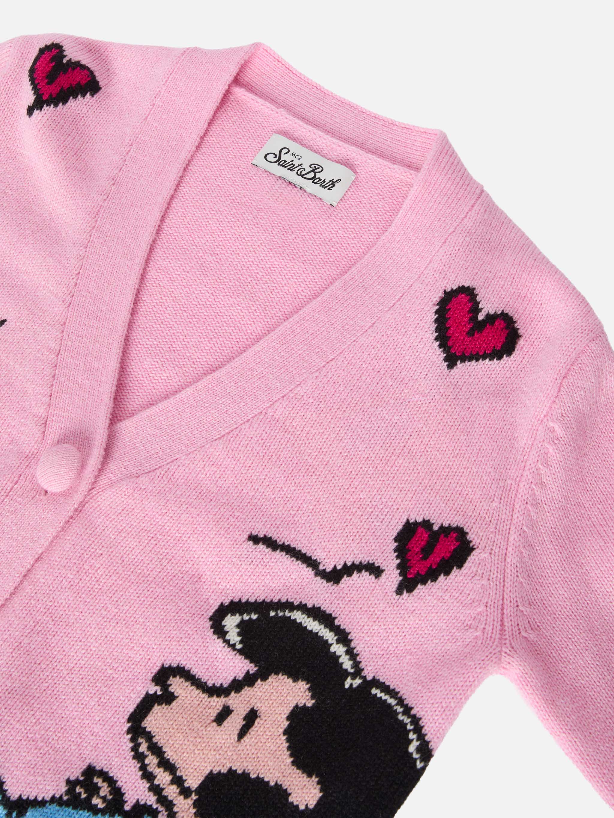 Cardigan  Didy in misto cashmere con jacquard Snoopy | PEANUTS SPECIAL EDITION - Image 2