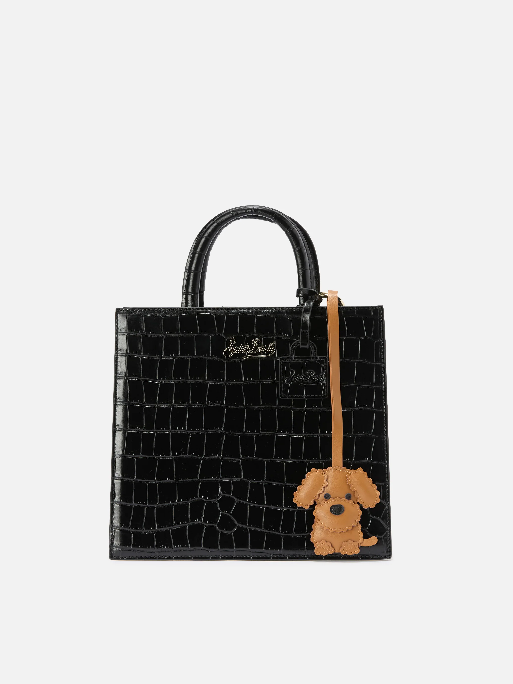 Bag Charm cane in pelle beige - Image 2
