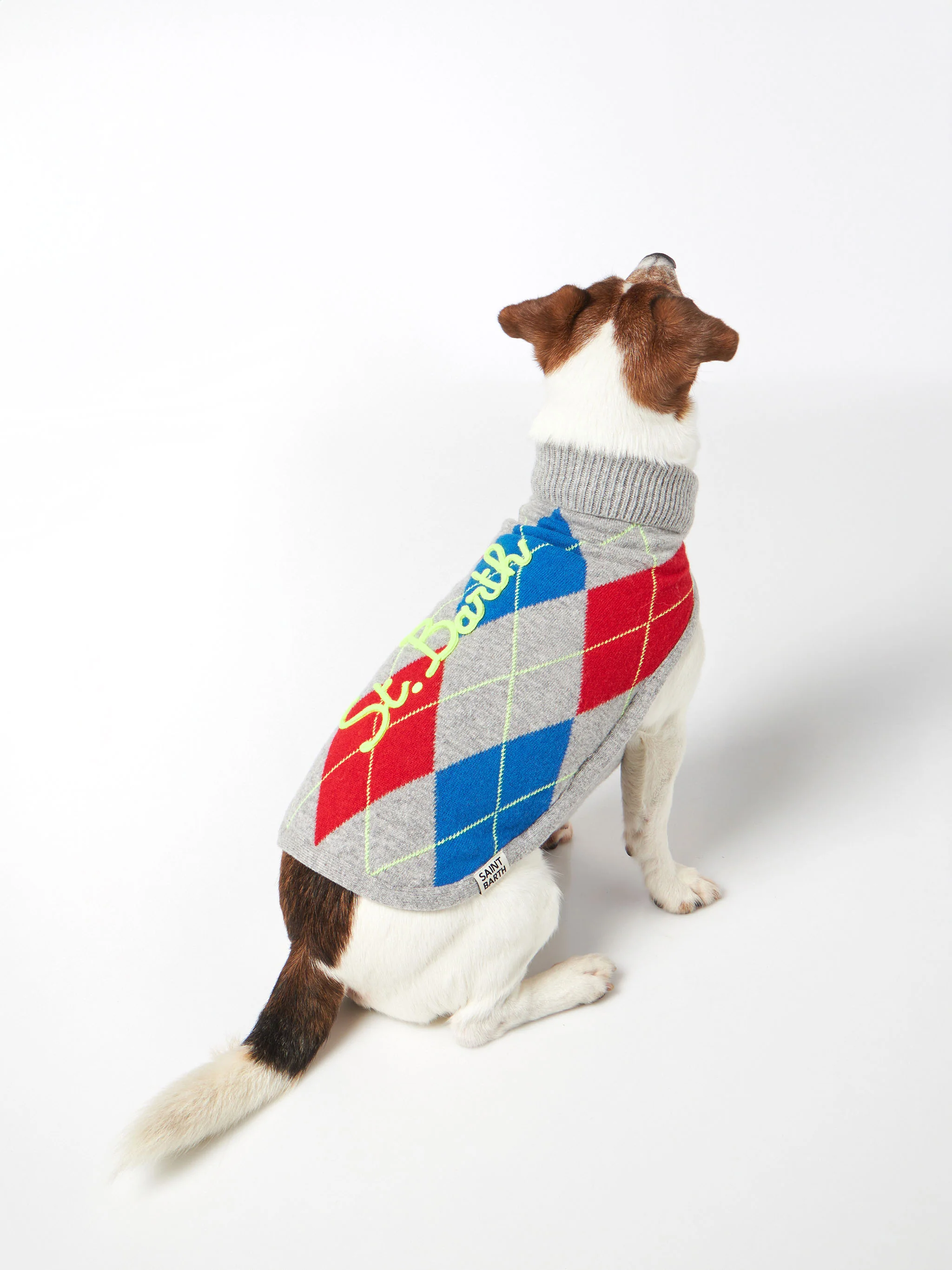 Maglioncino per cani con stampa Argyle - Image 2