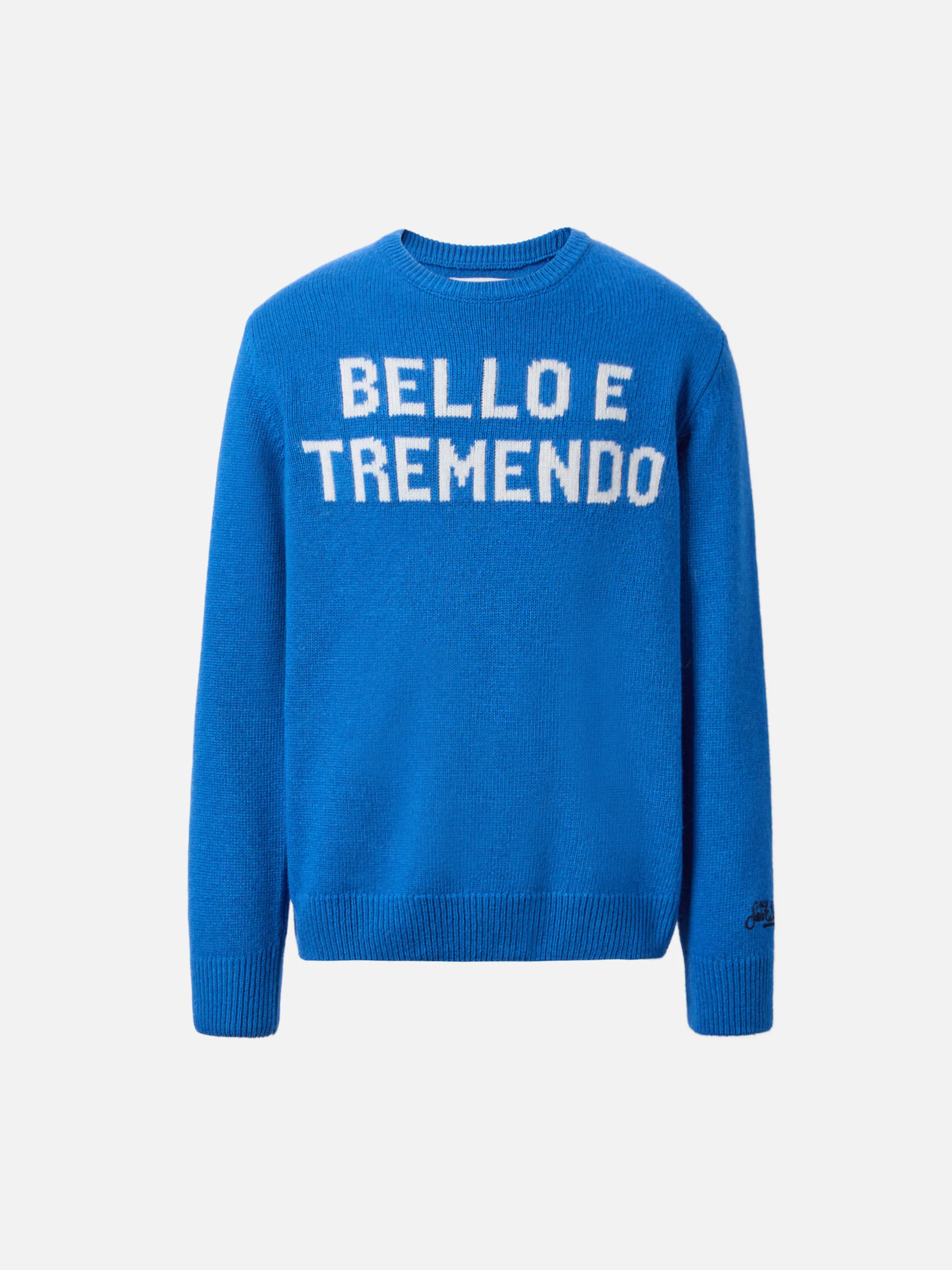 Girocollo Douglas in misto cashmere con jaquard Bello e Tremendo