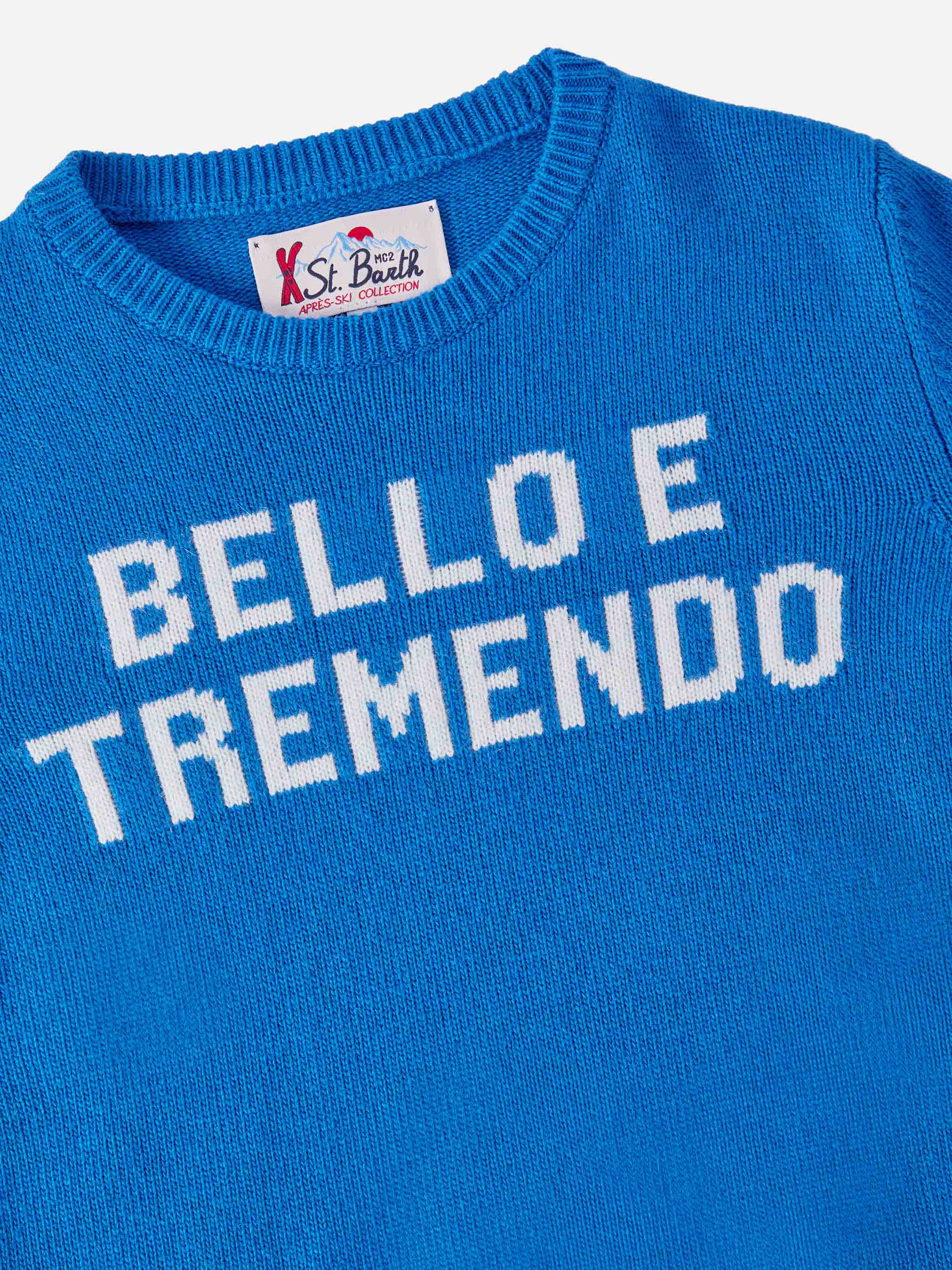 Girocollo Douglas in misto cashmere con jaquard Bello e Tremendo - Image 2