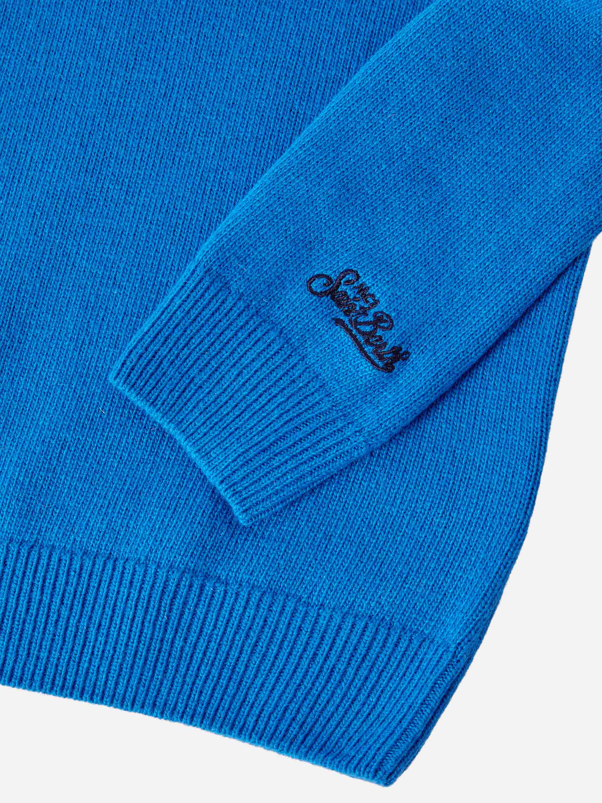 Girocollo Douglas in misto cashmere con jaquard Bello e Tremendo - Image 3