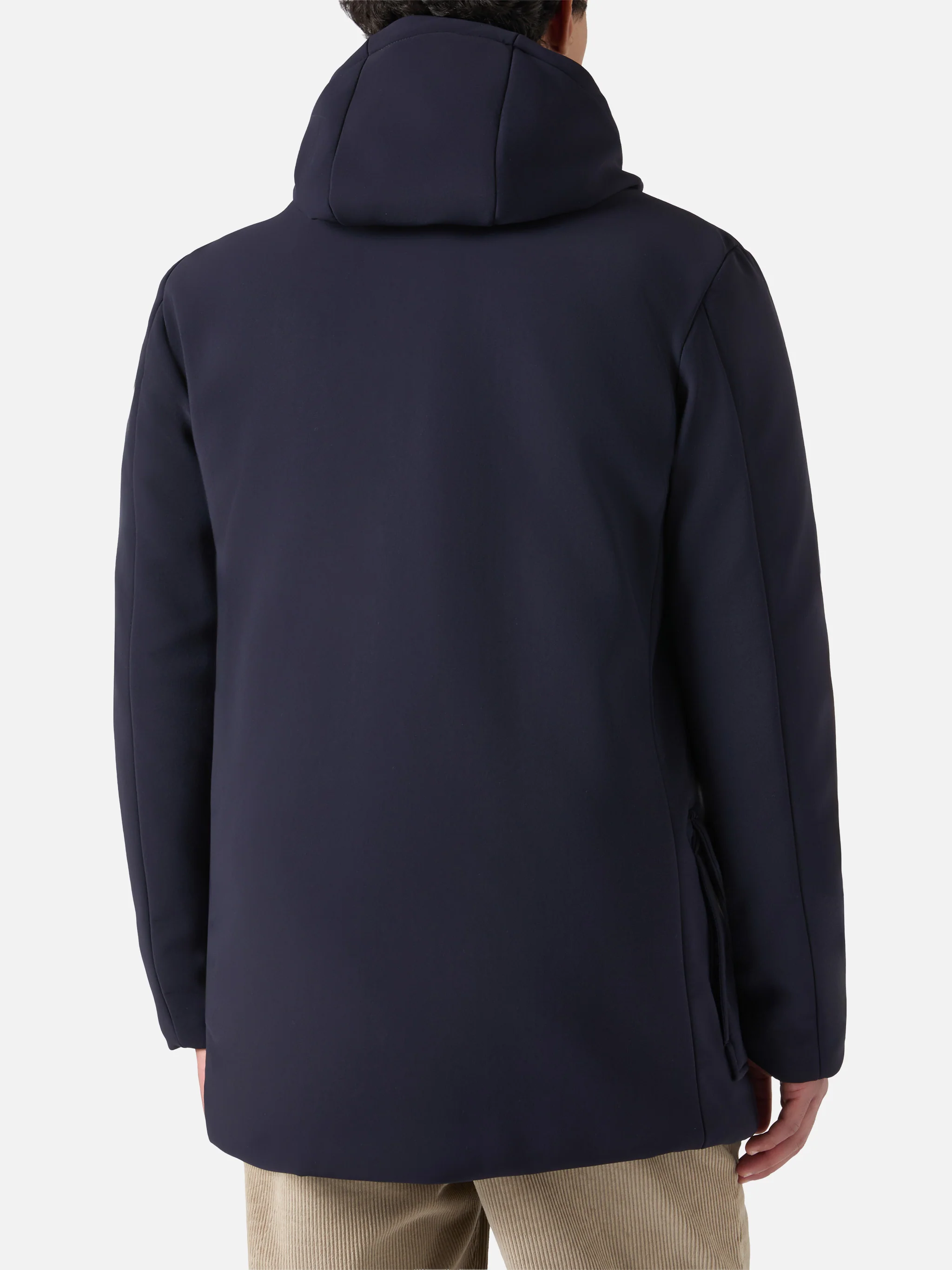 Cappotto con cappuccio Duke blu navy - Image 4