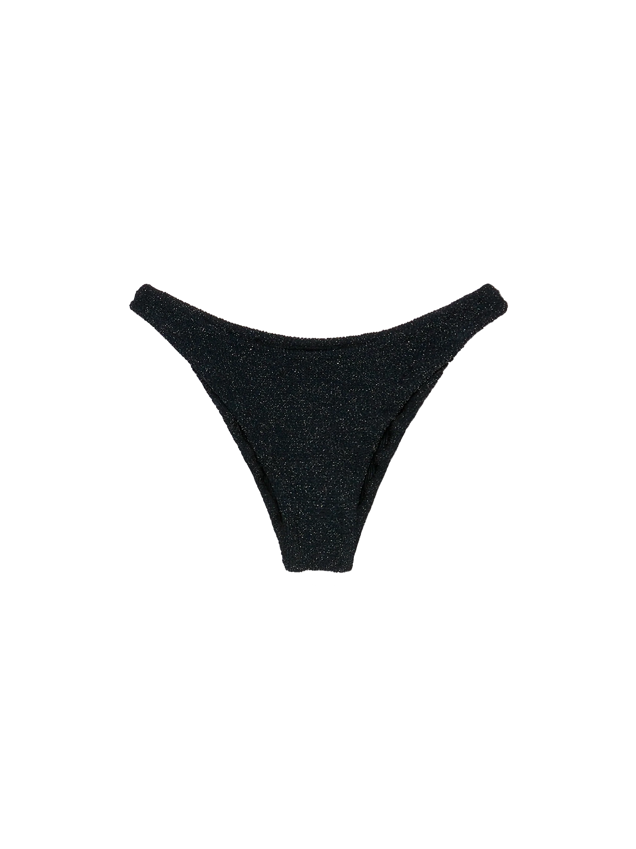 Elise slip mare classico in crinkle lurex nero - Image 2
