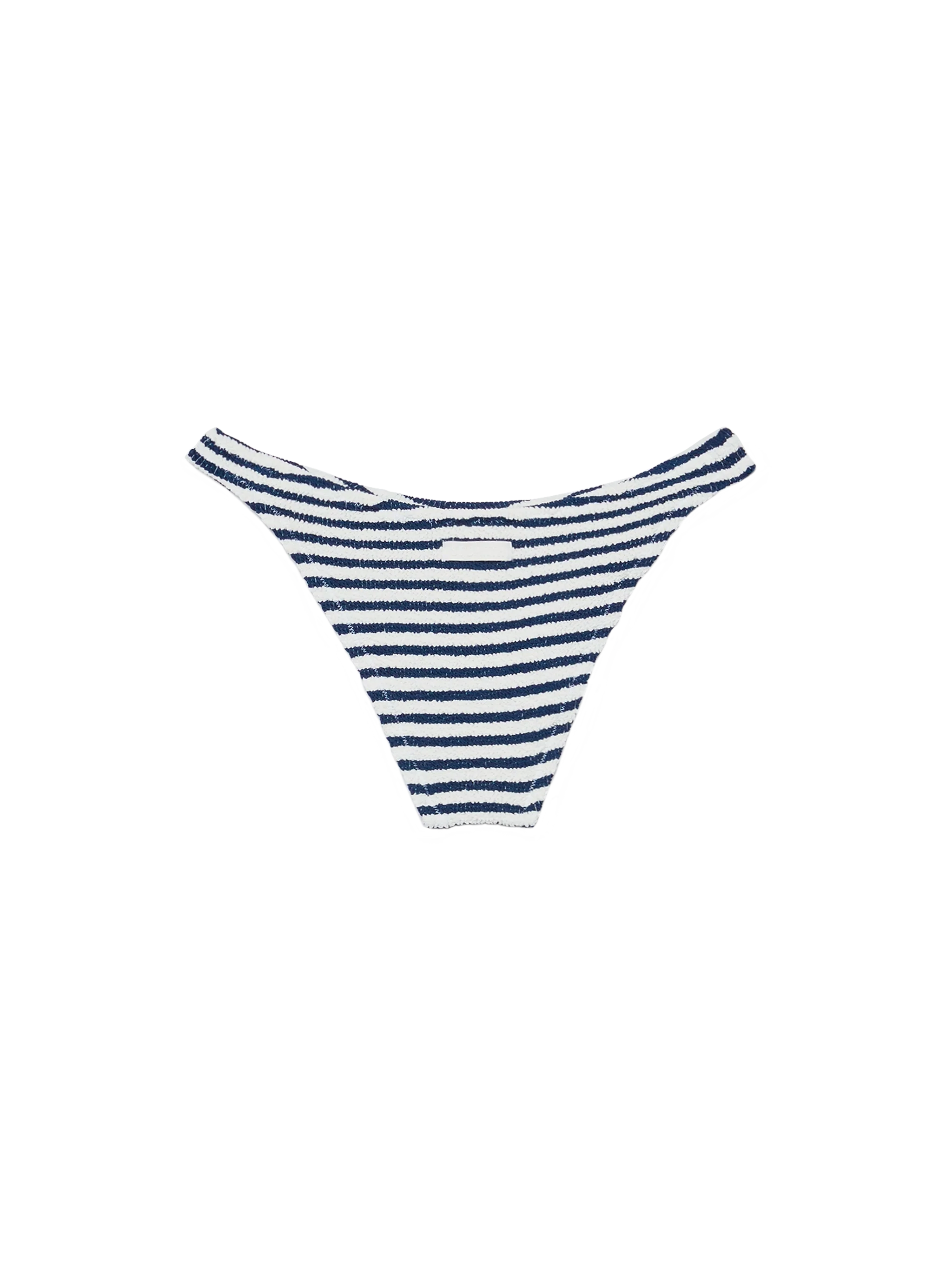 Elise slip mare classico in crinkle con stampa a righe - Image 2