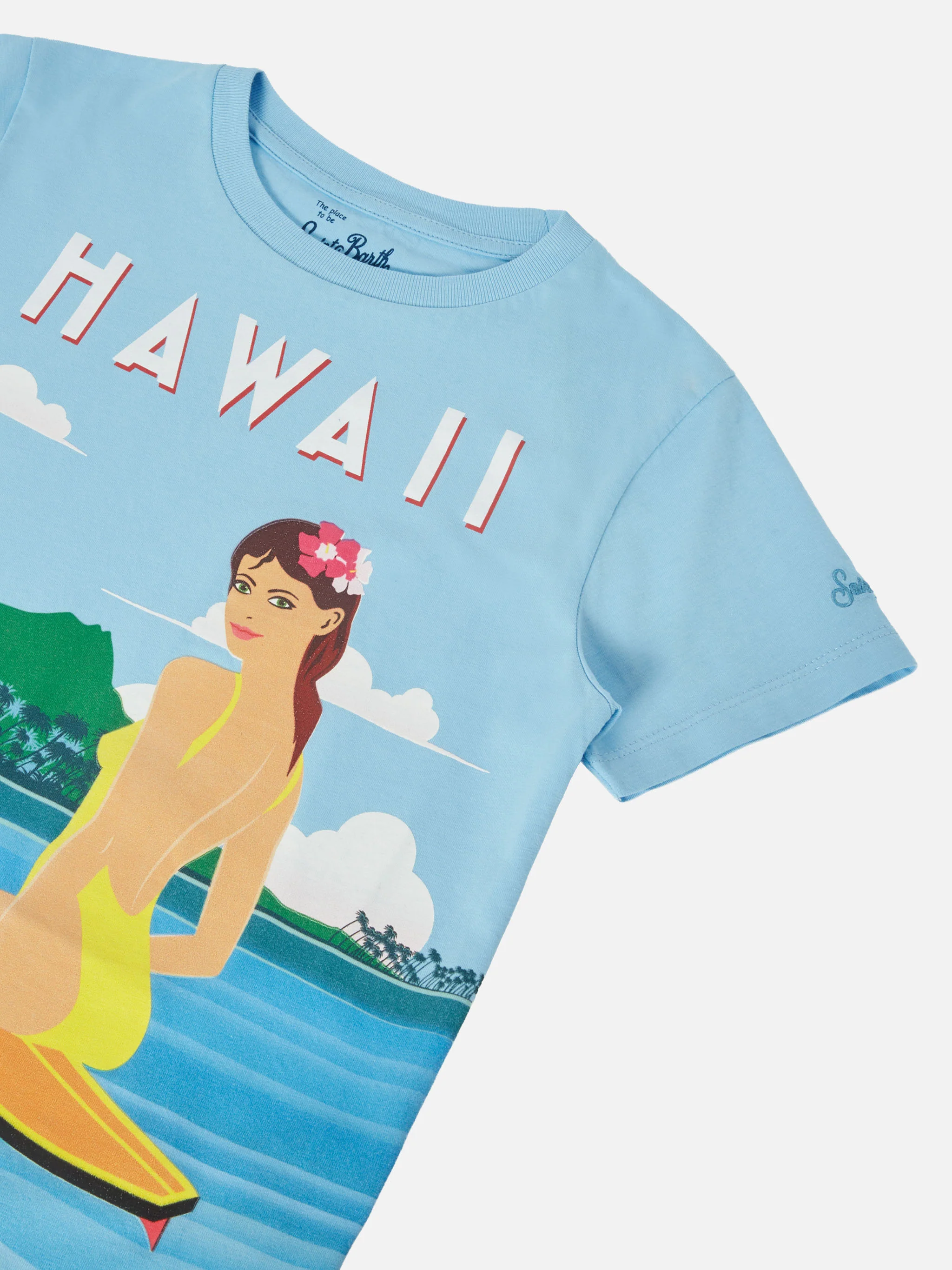 T-shirt Elly in cotone con stampa Hawaii - Image 2