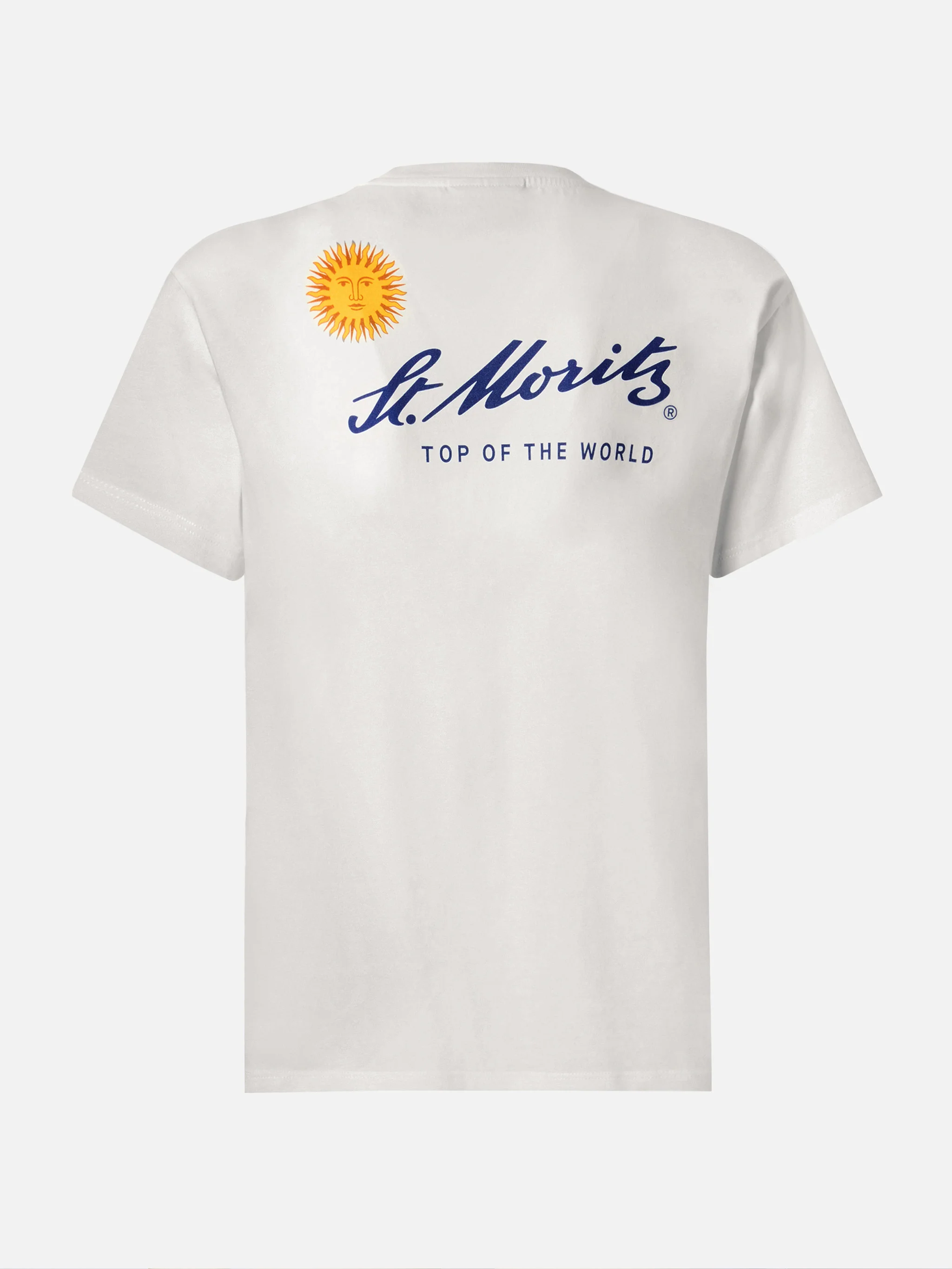 T-shirt Emilie in cotone bianco con stampa St. Moritz | ST. MORITZ TOP OF THE WORLD SPECIAL EDITION - Image 5