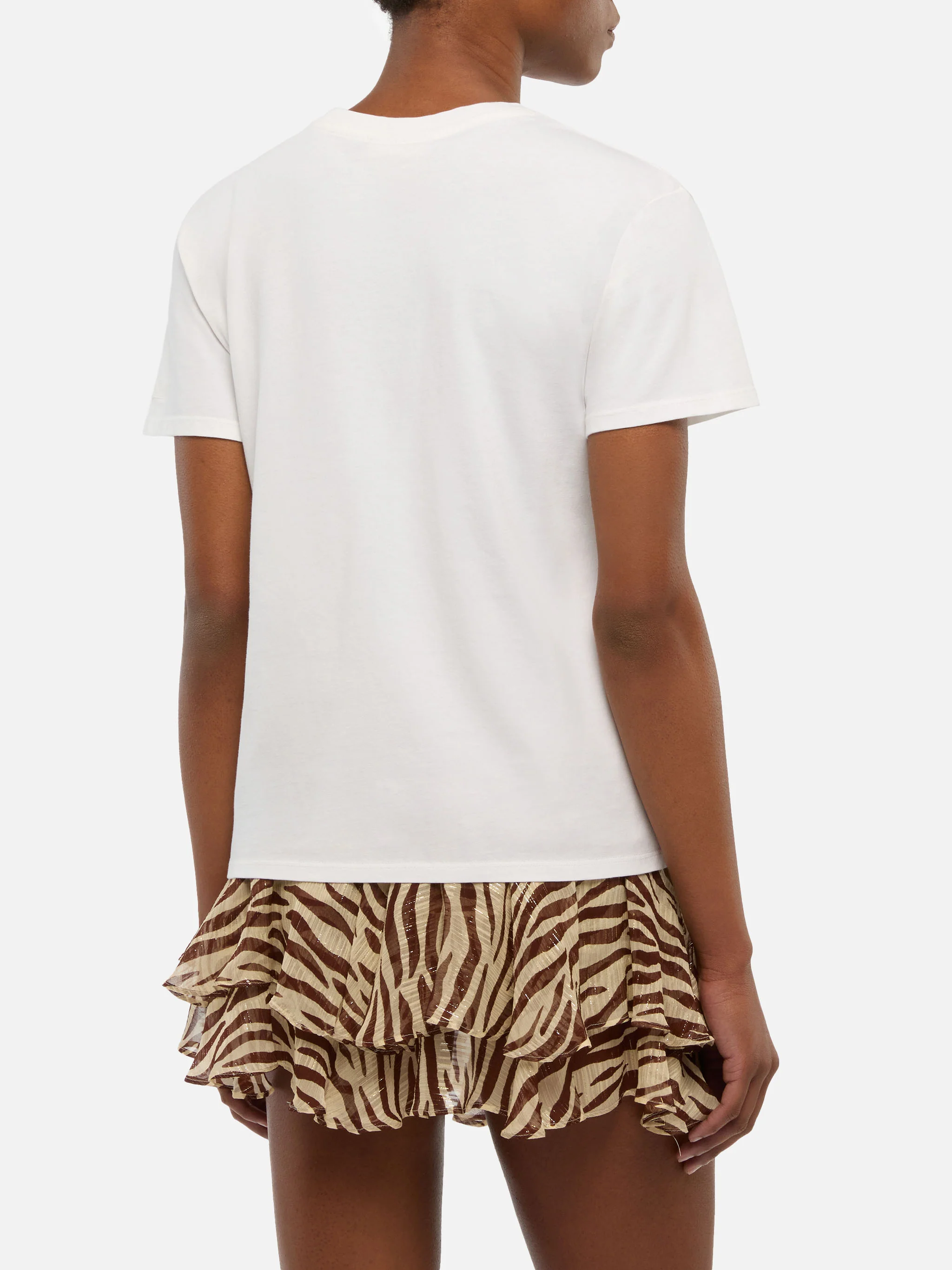 T-shirt Emilie in cotone con ricamo Ciak mi girano - Image 3