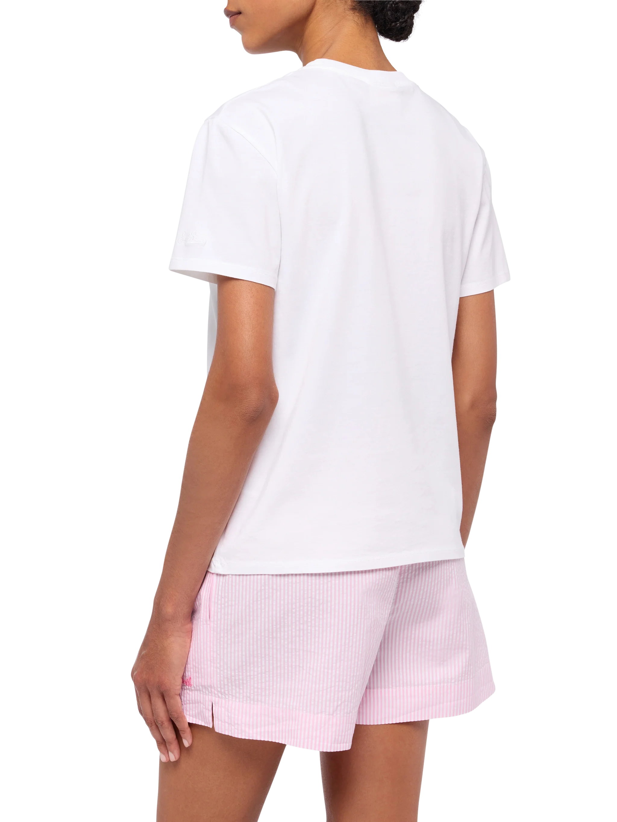 T-shirt Emilie in cotone con ricamo Estate-mi Lontana | INSULTI LUMINOSI SPECIAL EDITION - Image 3