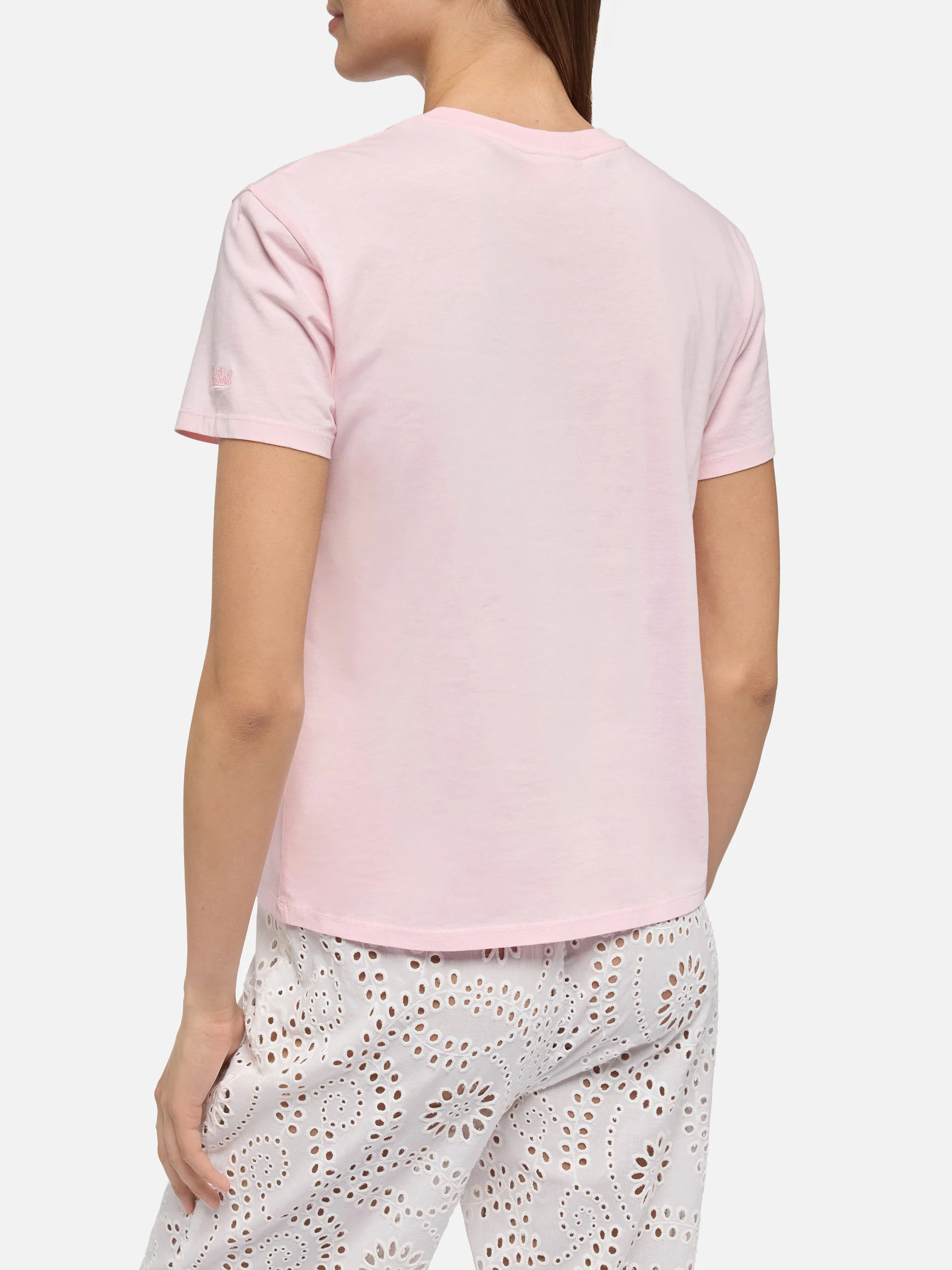 T-shirt Emilie in cotone con ricamo Gin Gin | INSULTI LUMINOSI SPECIAL EDITION - Image 3