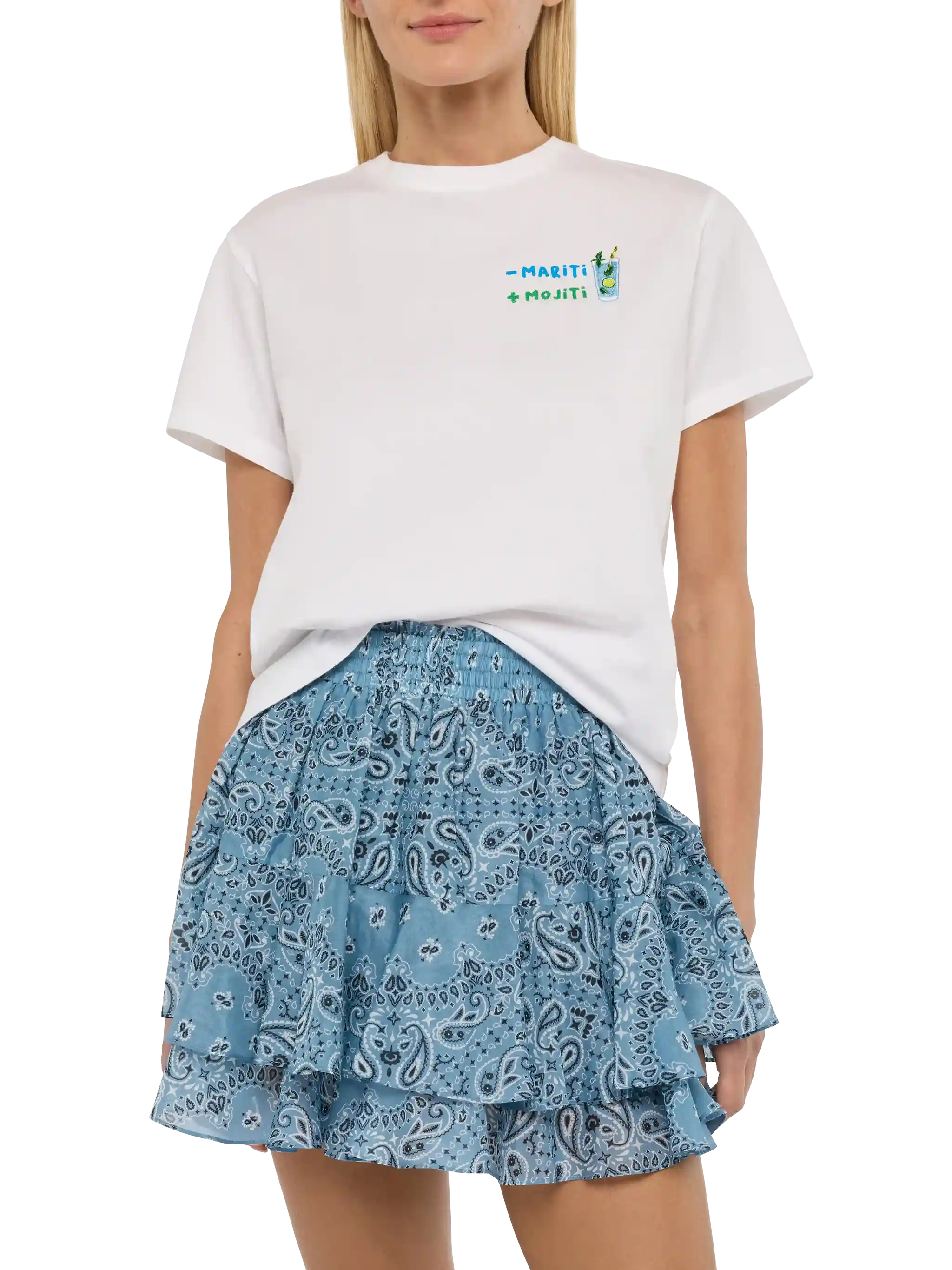 T-shirt Emilie in cotone con ricamo - Mariti + Mojiti - Image 2