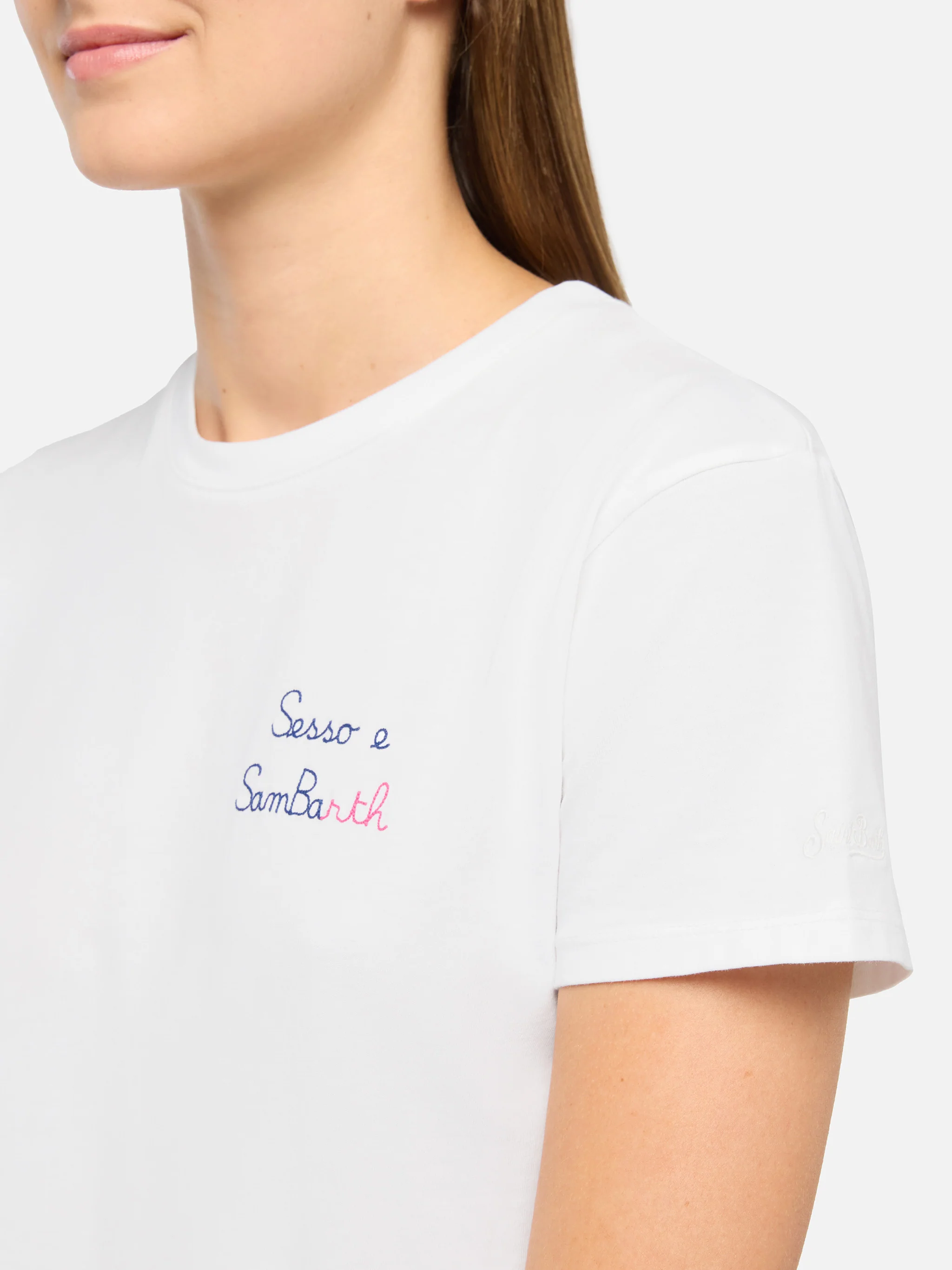 T-shirt Emilie in cotone con ricamo Sesso e Sambarth - Image 2