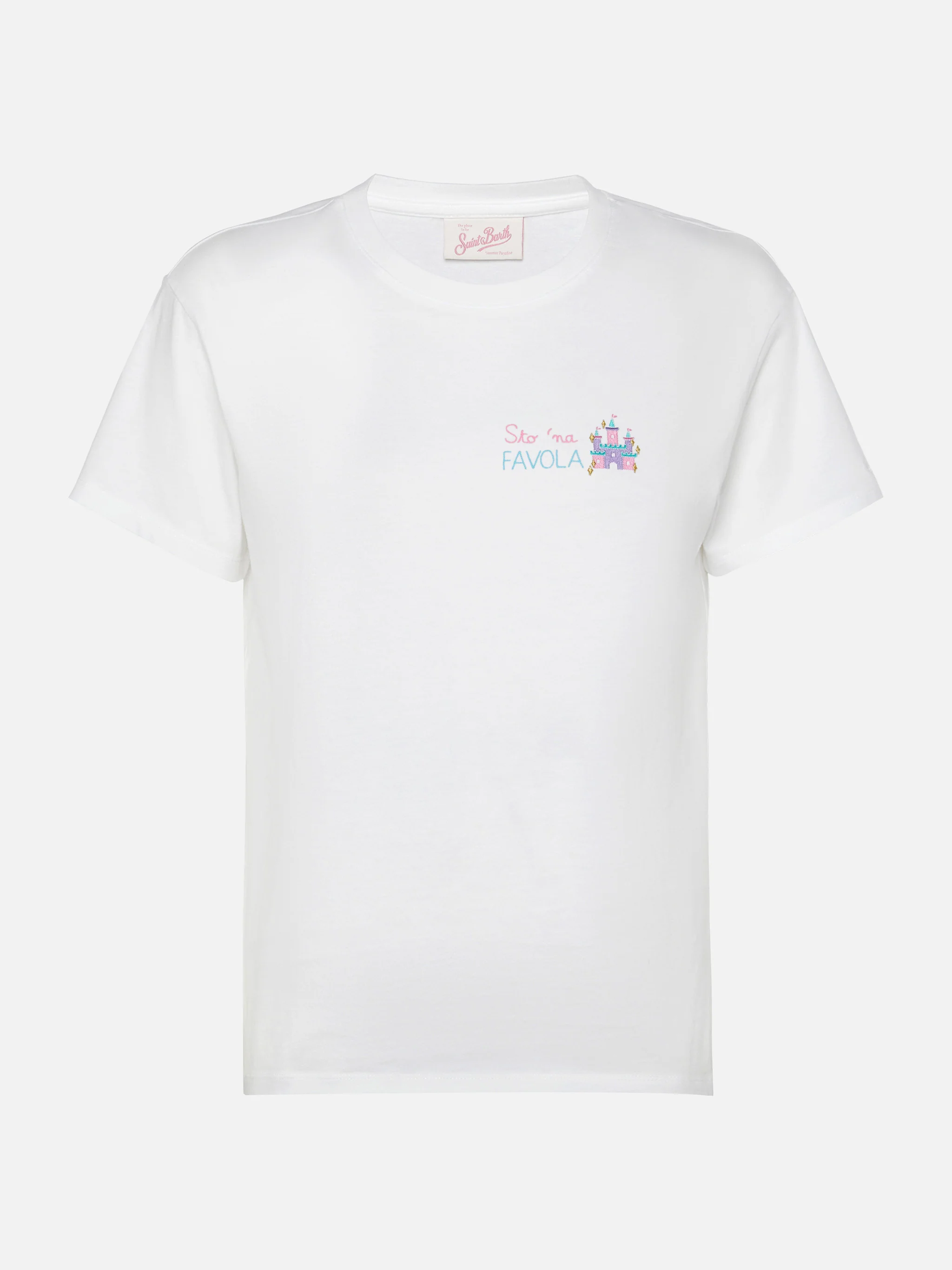 Emilie t-shirt in cotone con ricamo Sto 'na favola - Image 4