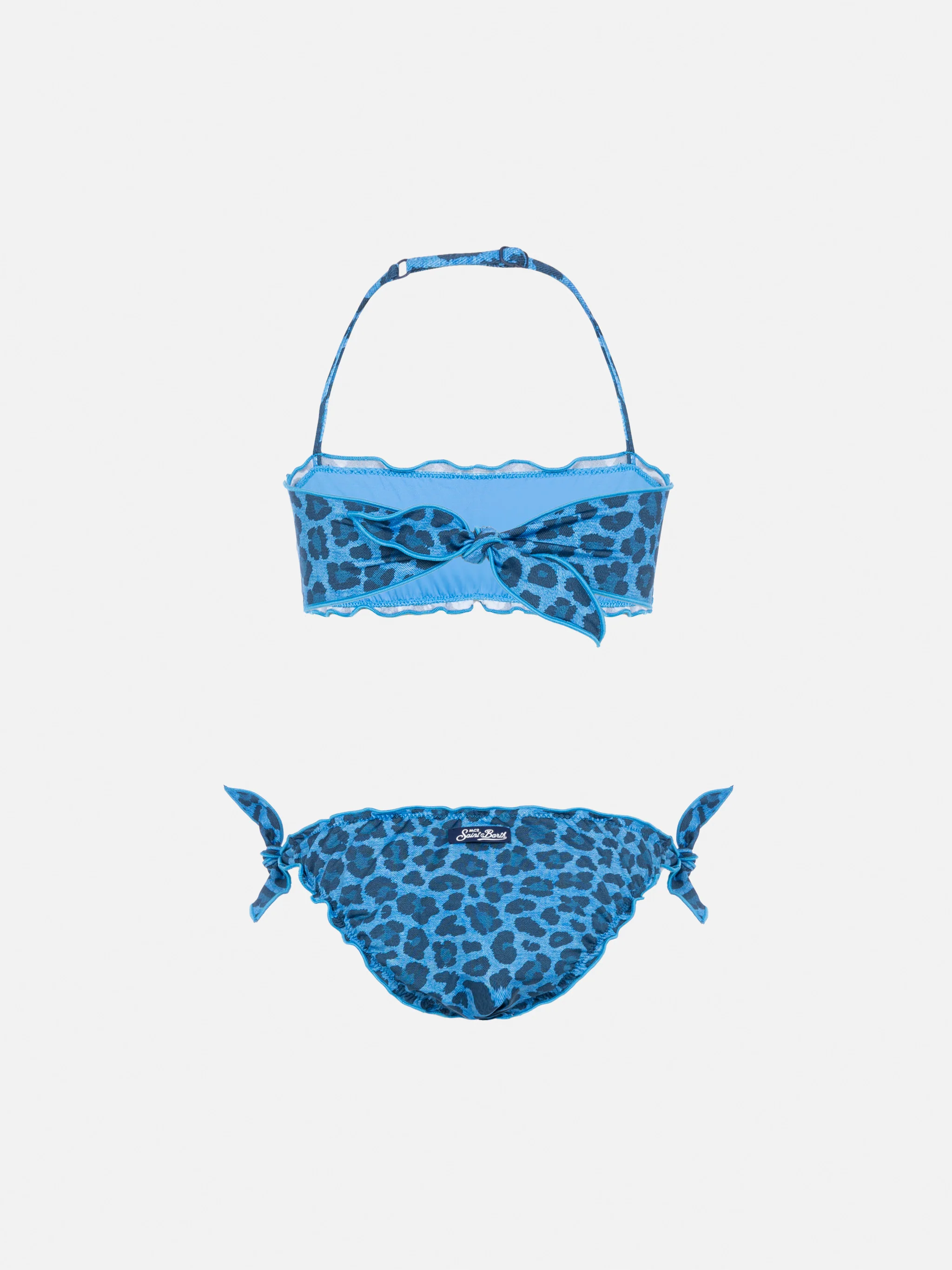 Bikini Emy a fascia classico con stampa animalier - Image 2