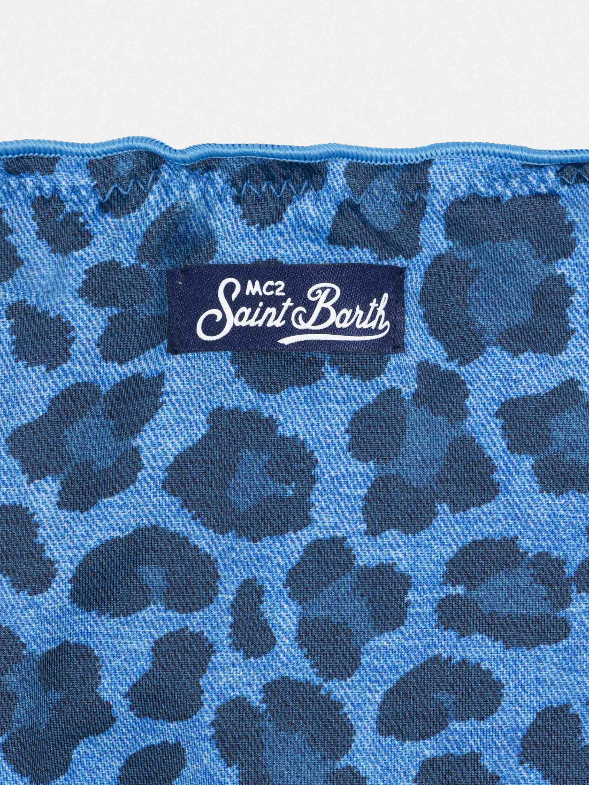 Bikini Emy a fascia classico con stampa animalier - Image 3