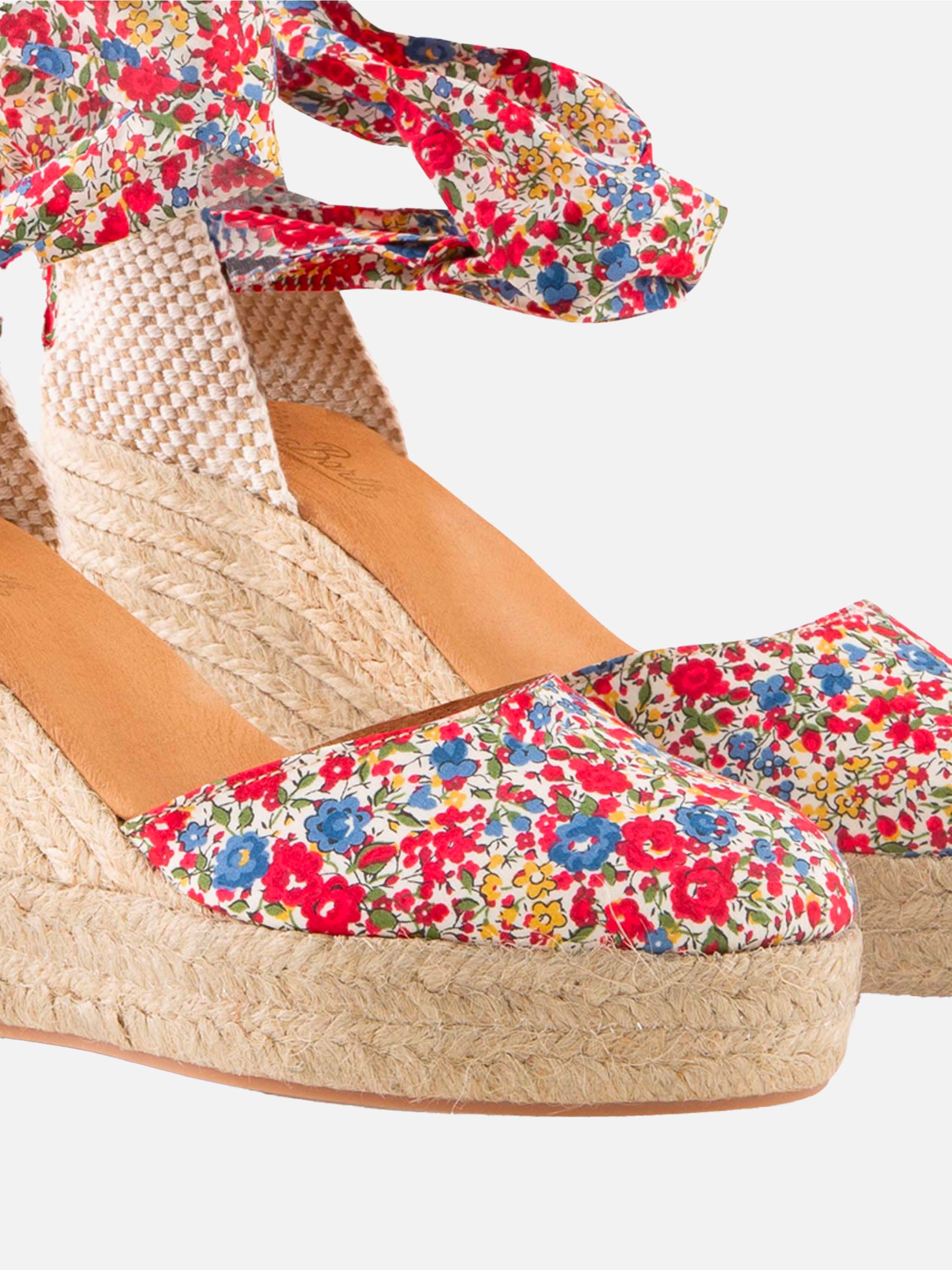 Espadrillas con zeppa alta e laccio alla caviglia - Image 2