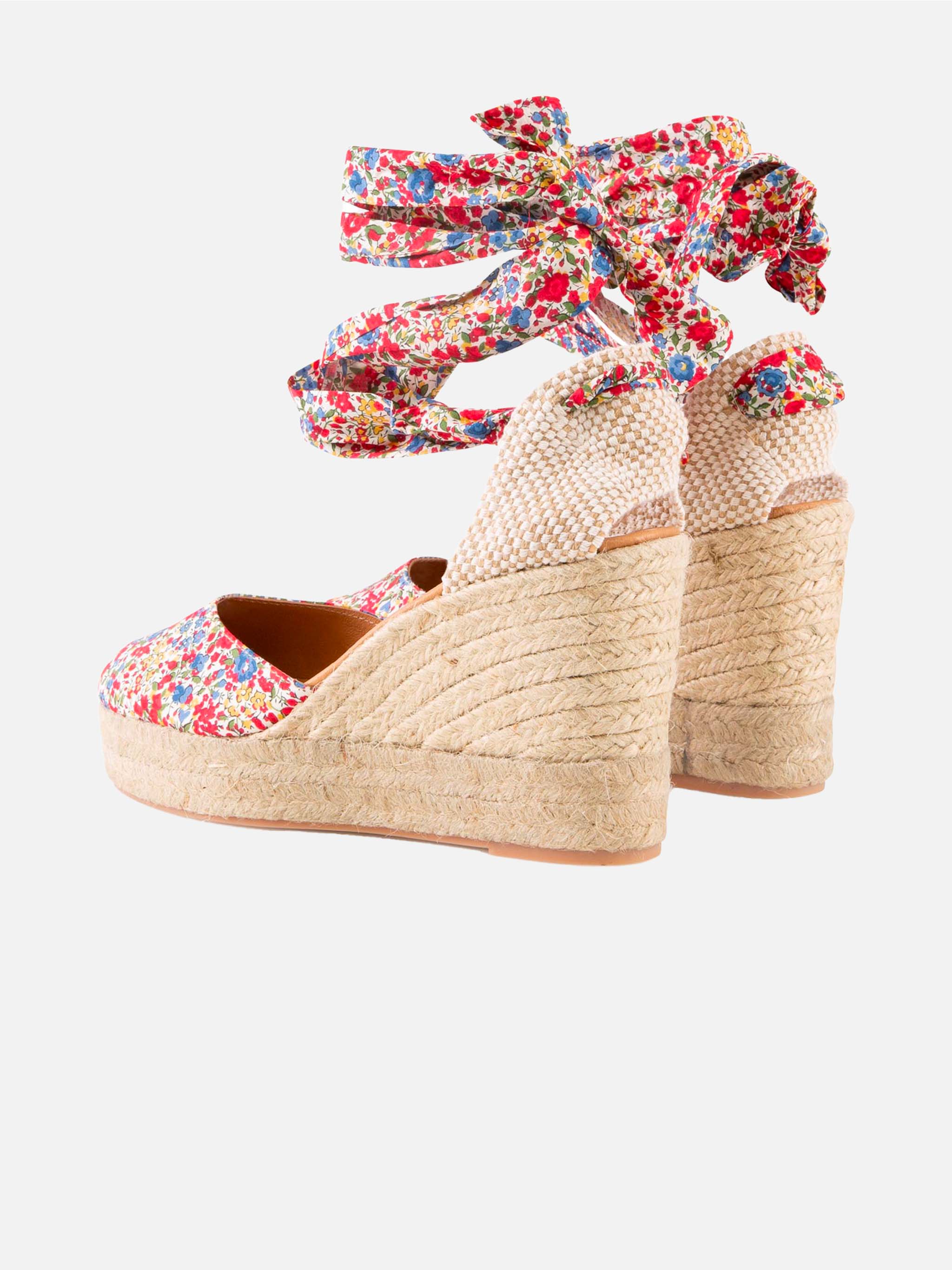 Espadrillas con zeppa alta e laccio alla caviglia - Image 3