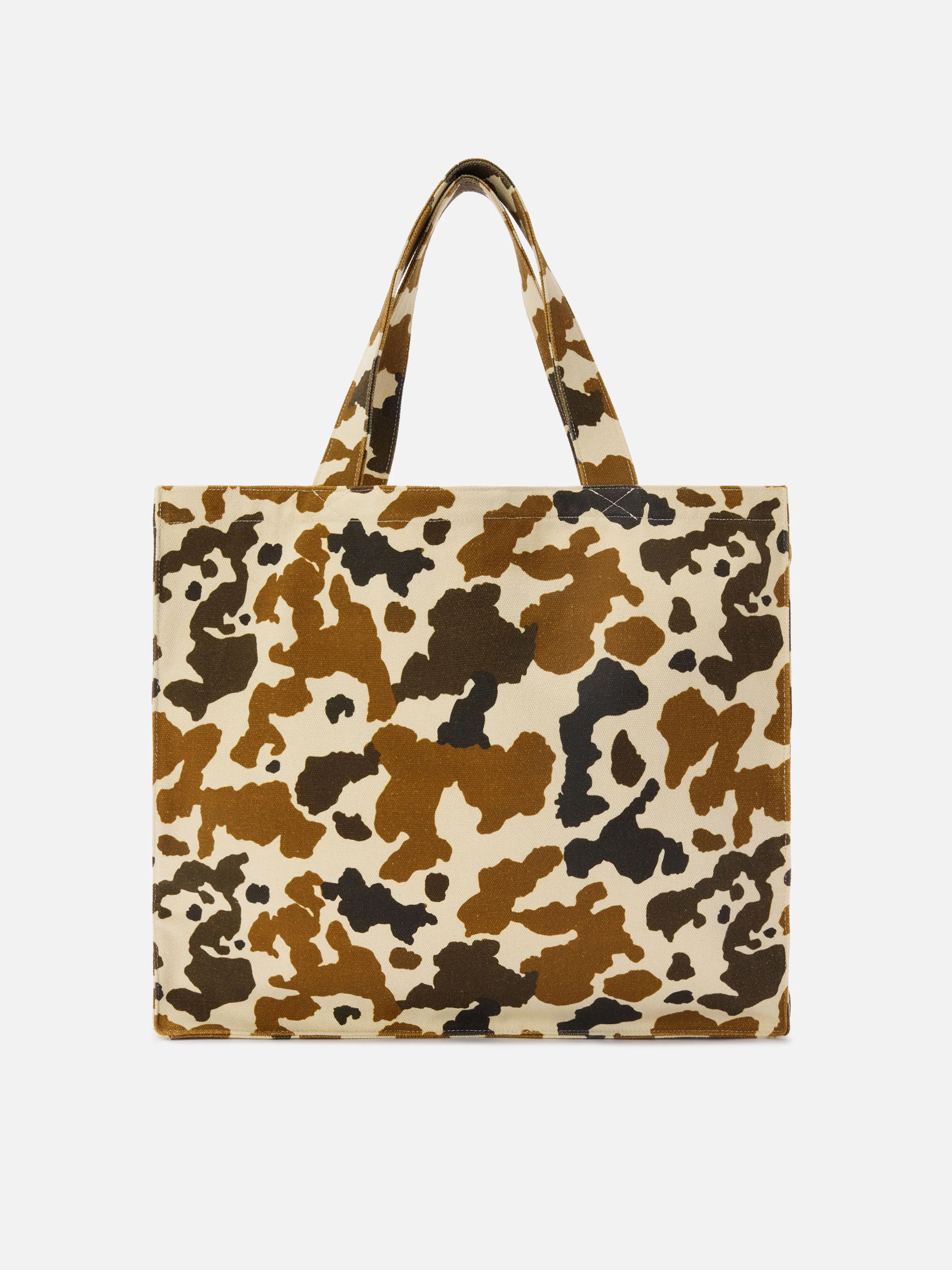 Borsa Essential in canvas con stampa muccata e logo stampato - Image 3
