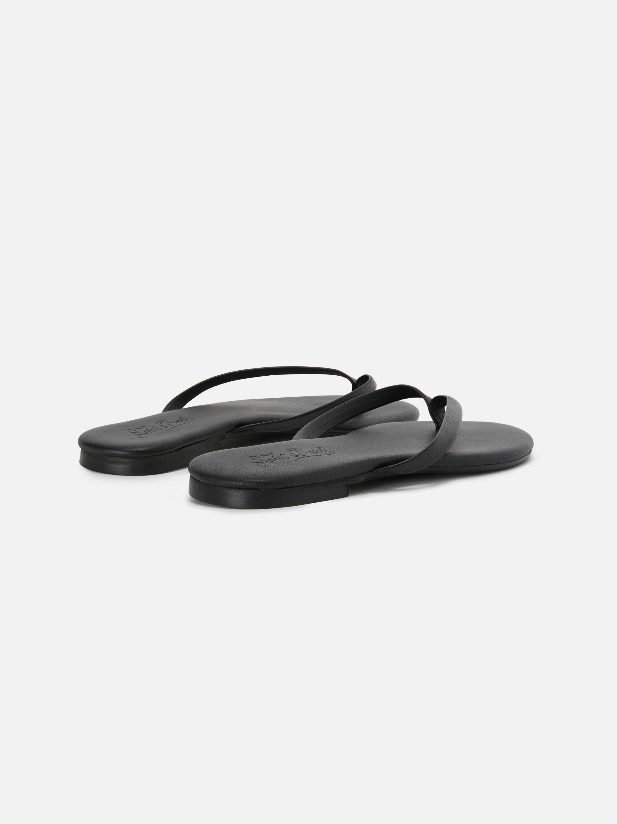 Infradito essentials in vera pelle nere - Image 3
