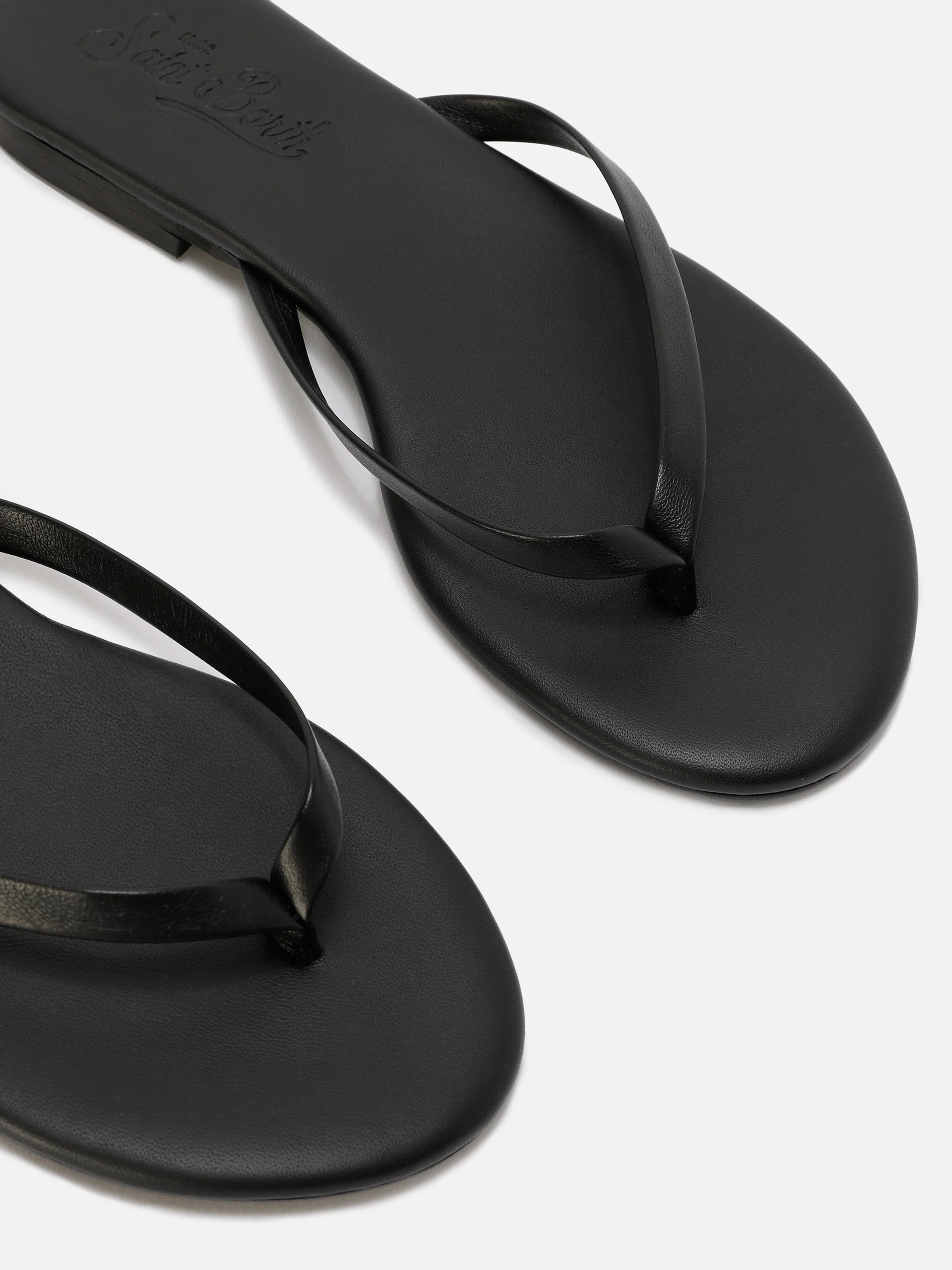 Infradito essentials in vera pelle nere - Image 4