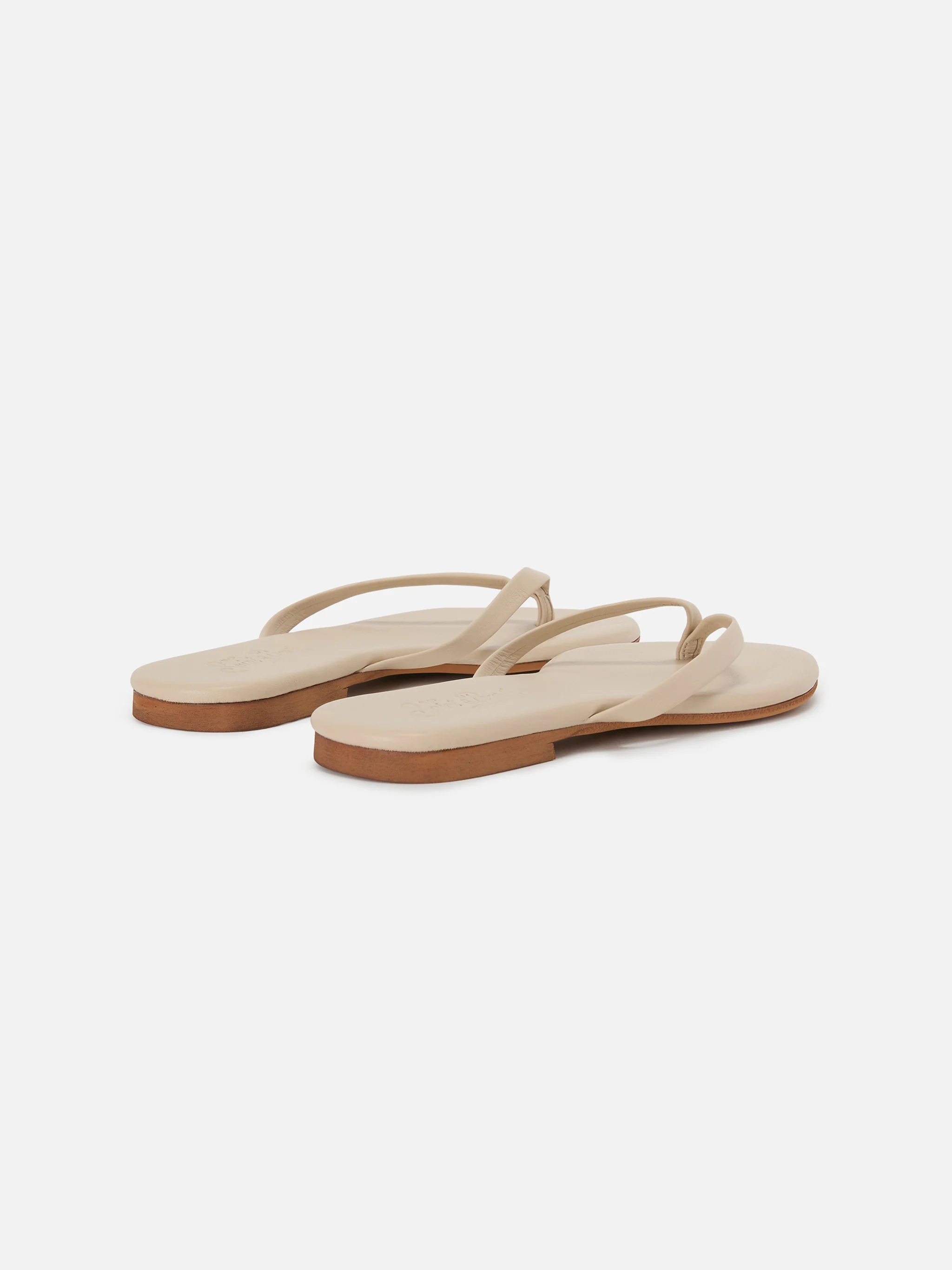 Infradito essentials in vera pelle rosa cipria - Image 3