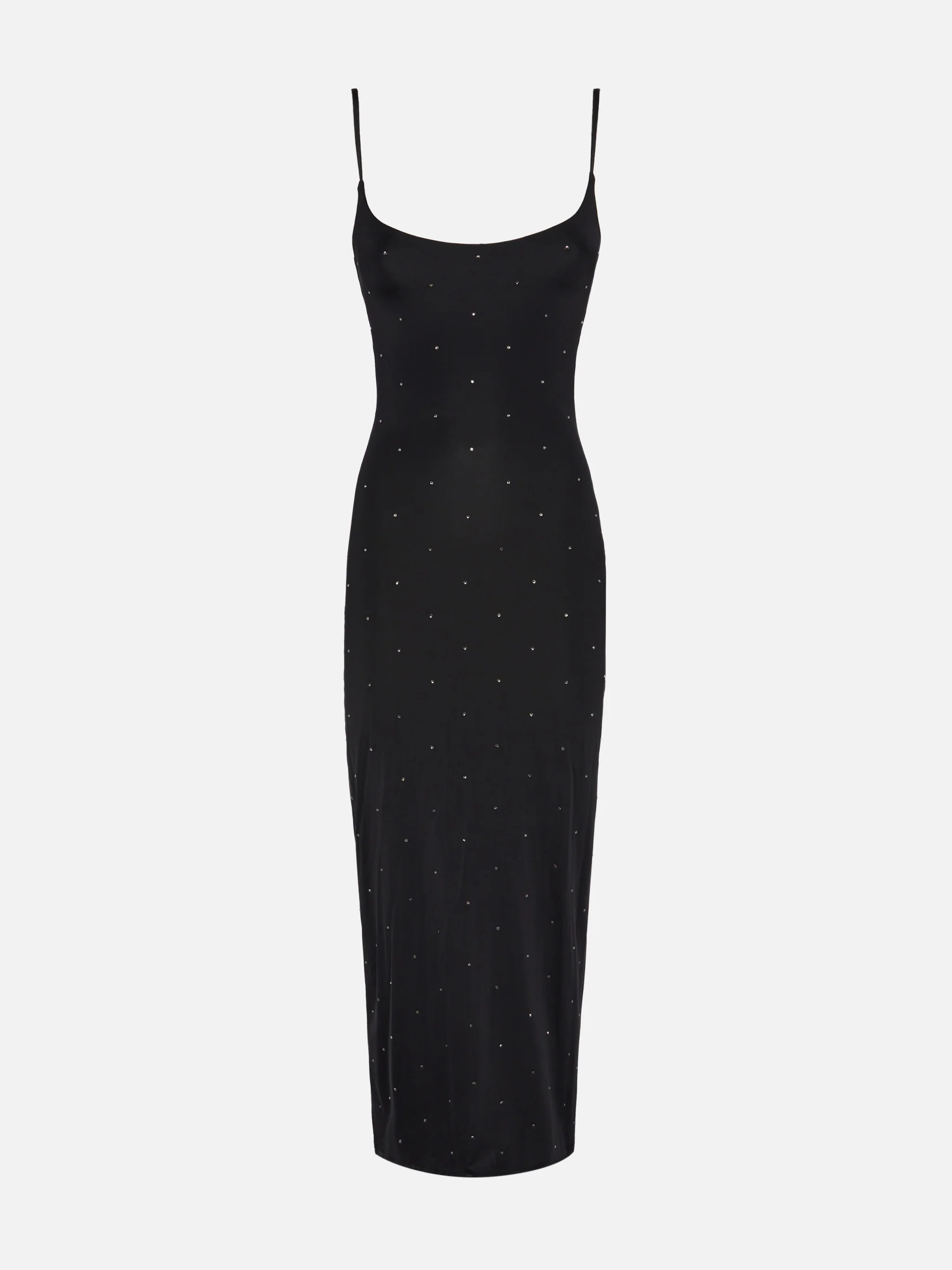 Slip dress lungo nero aderente Evy - Image 4