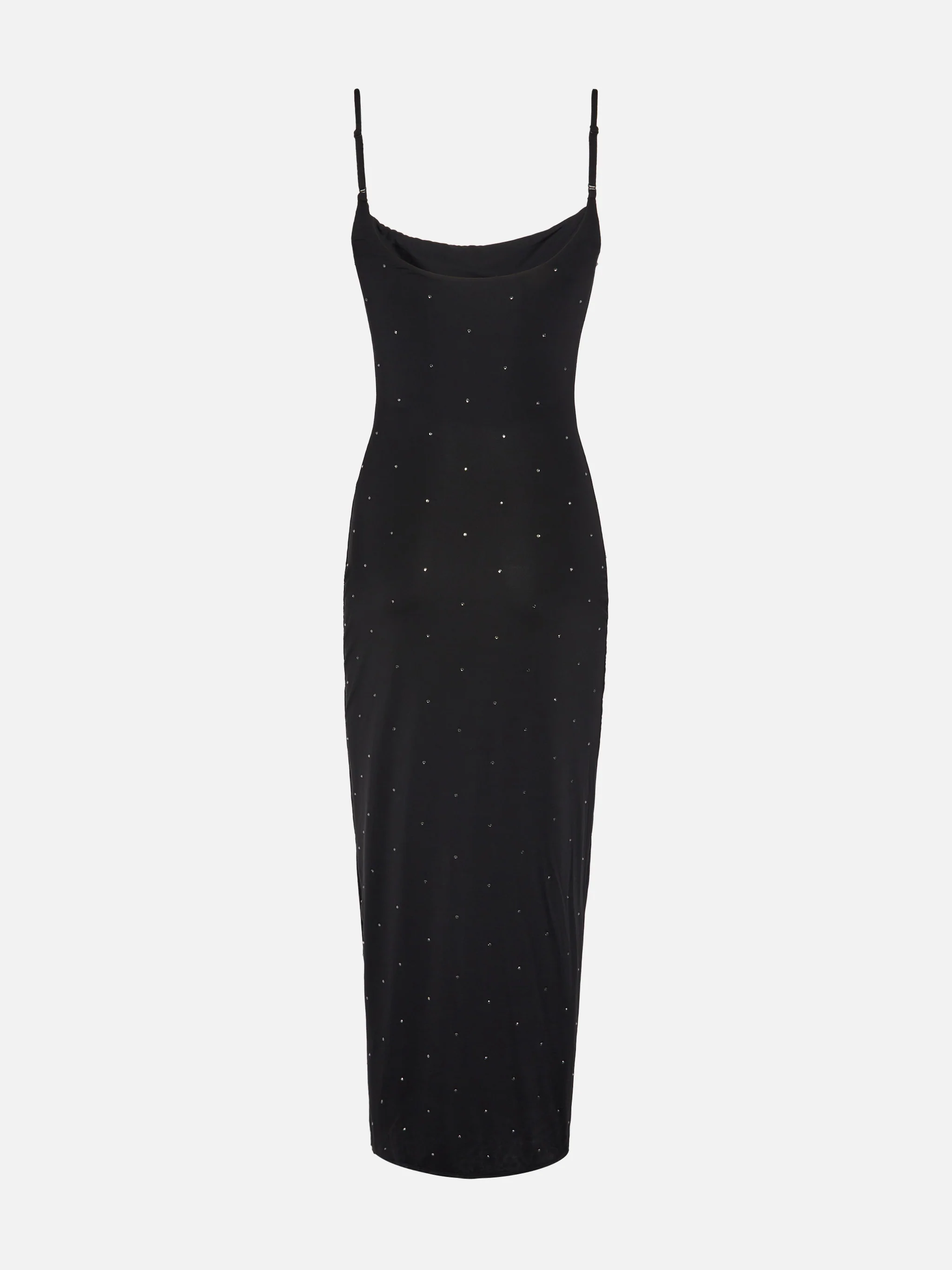 Slip dress lungo nero aderente Evy - Image 5